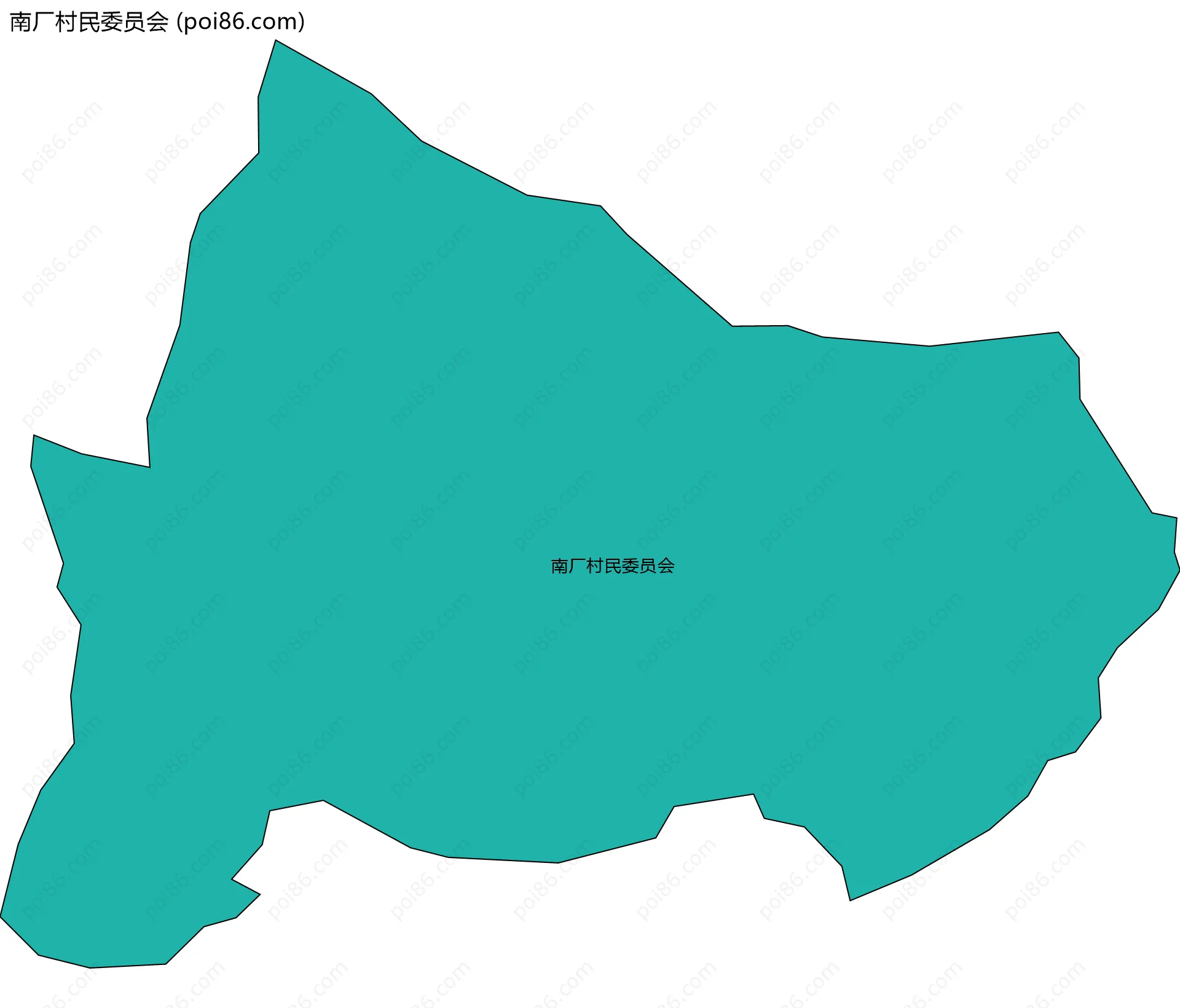 南厂村民委员会边界地图