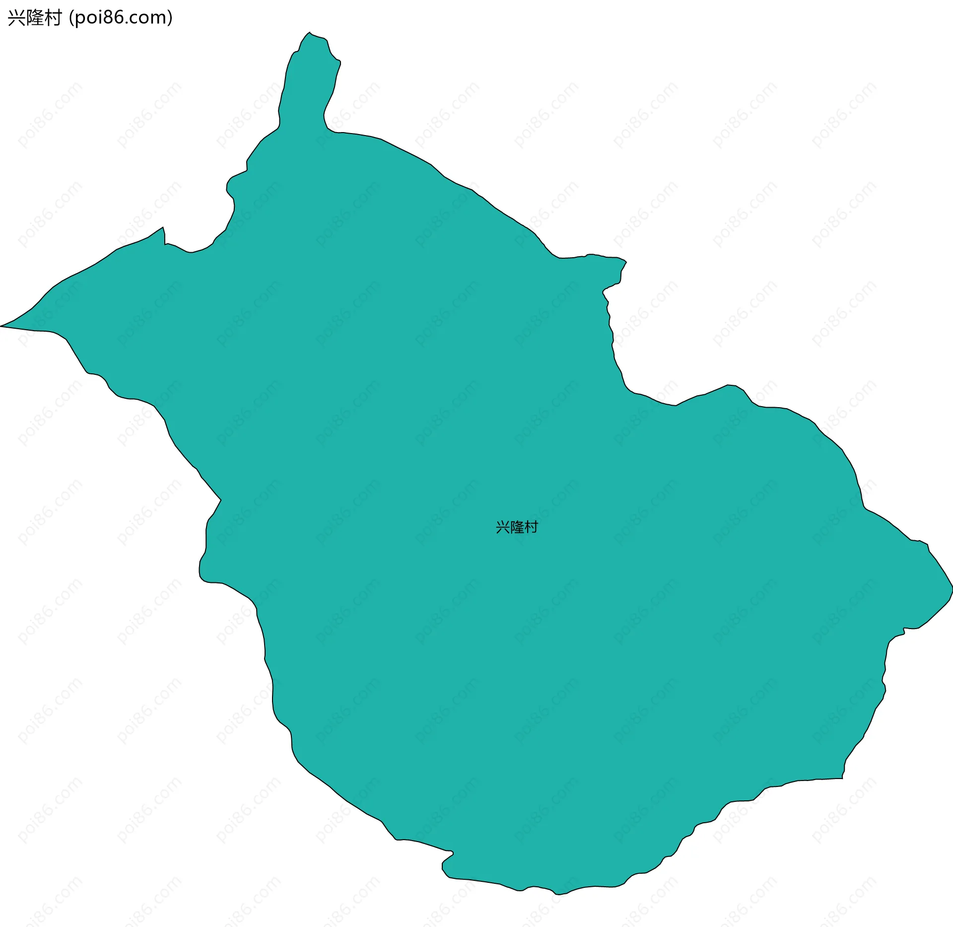 兴隆村边界地图