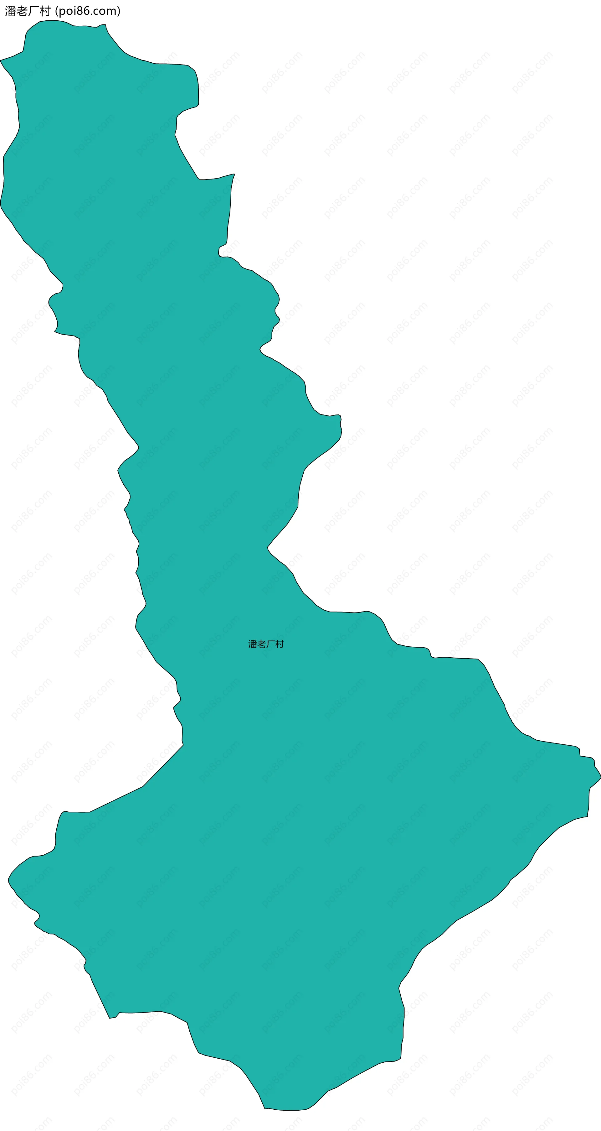 潘老厂村边界地图
