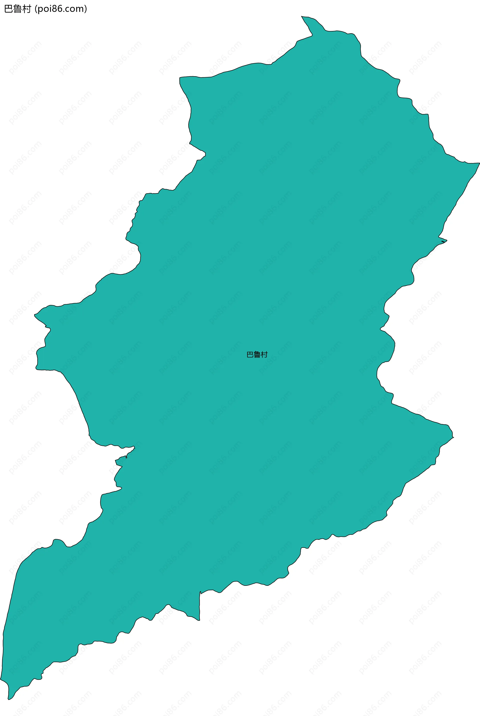 巴鲁村边界地图