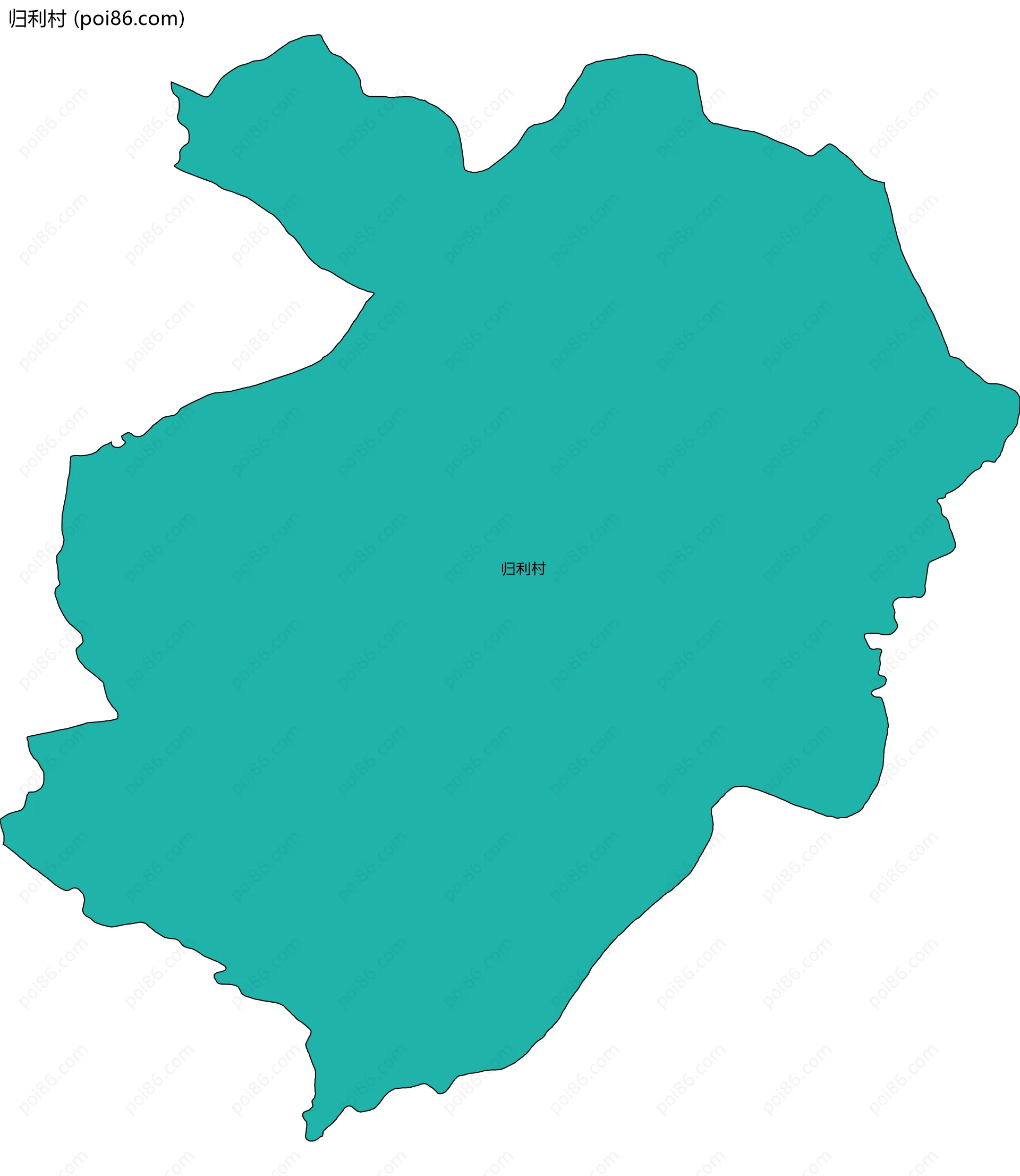 归利村边界地图