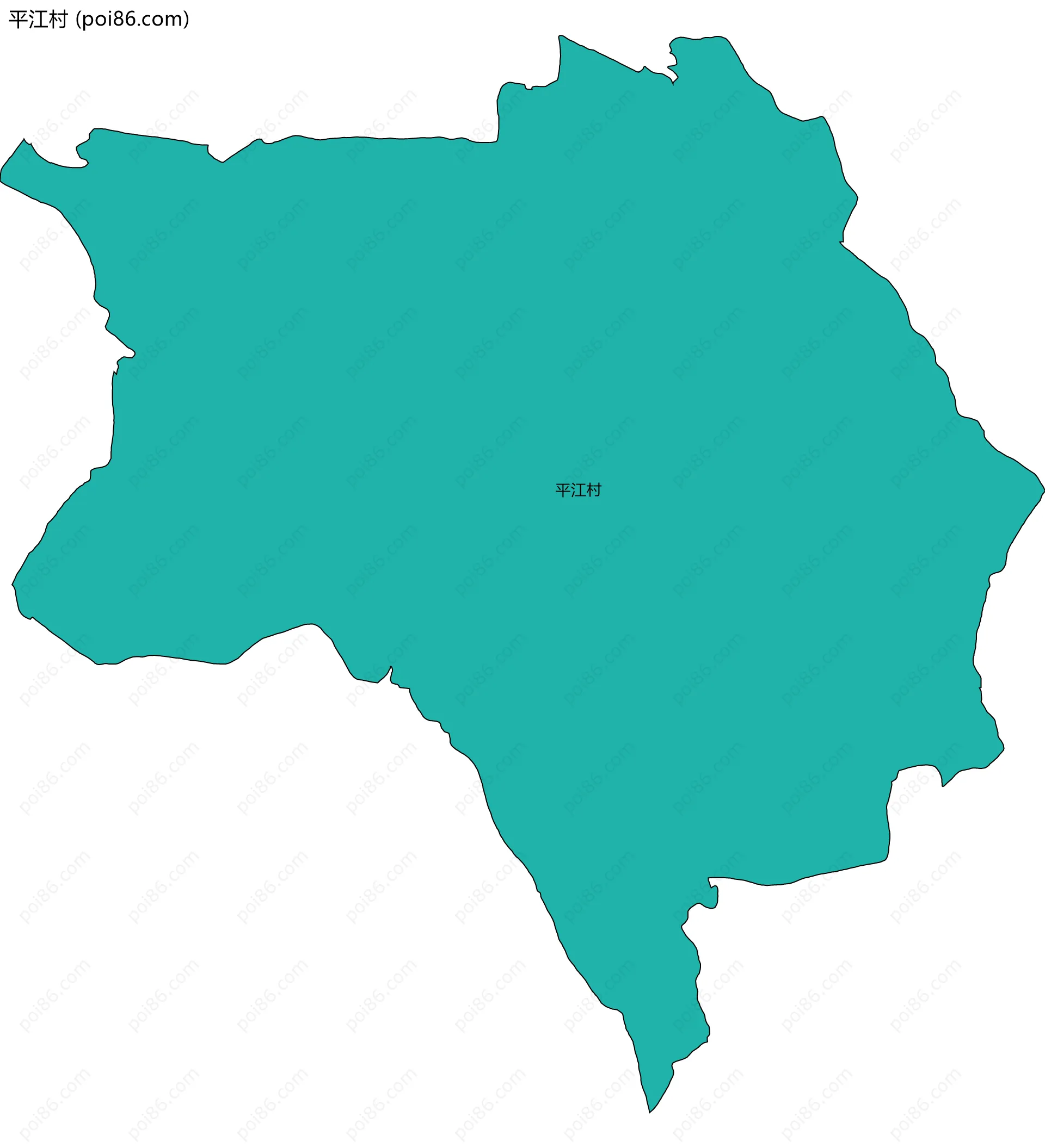 平江村边界地图