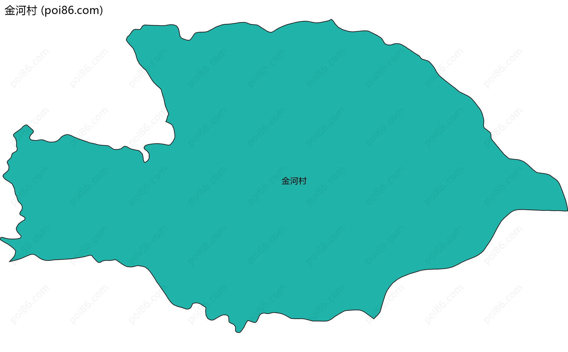 金河村边界地图