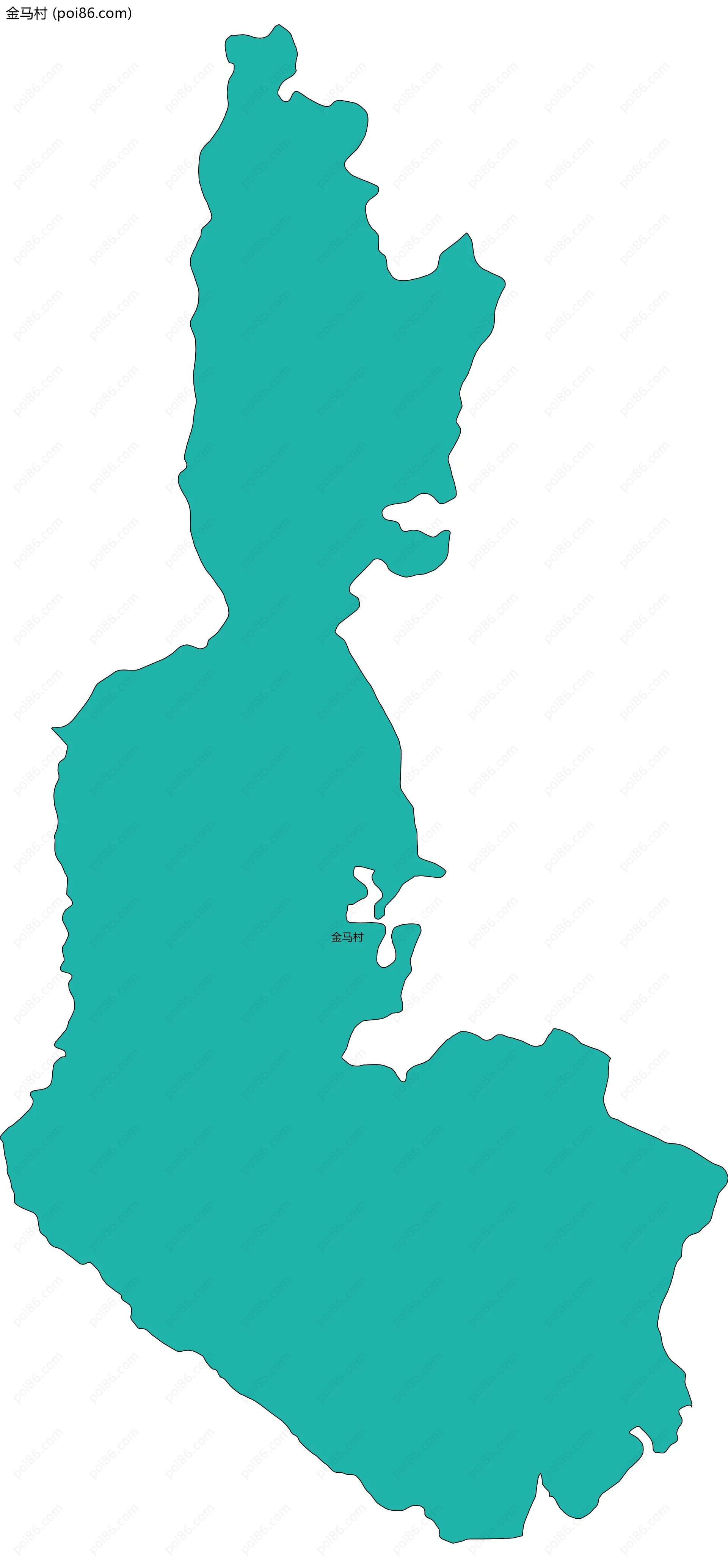 金马村边界地图