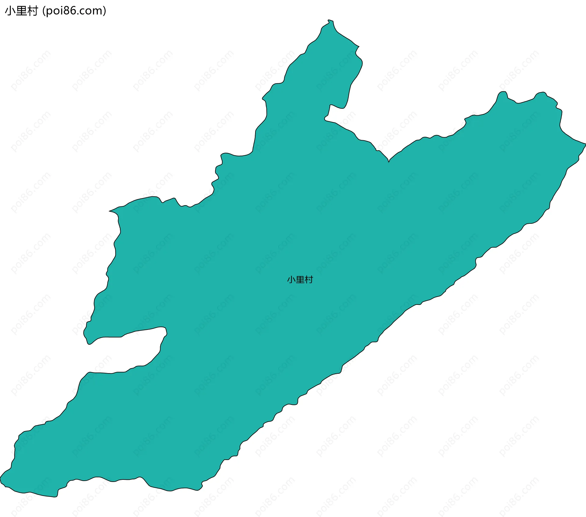 小里村边界地图