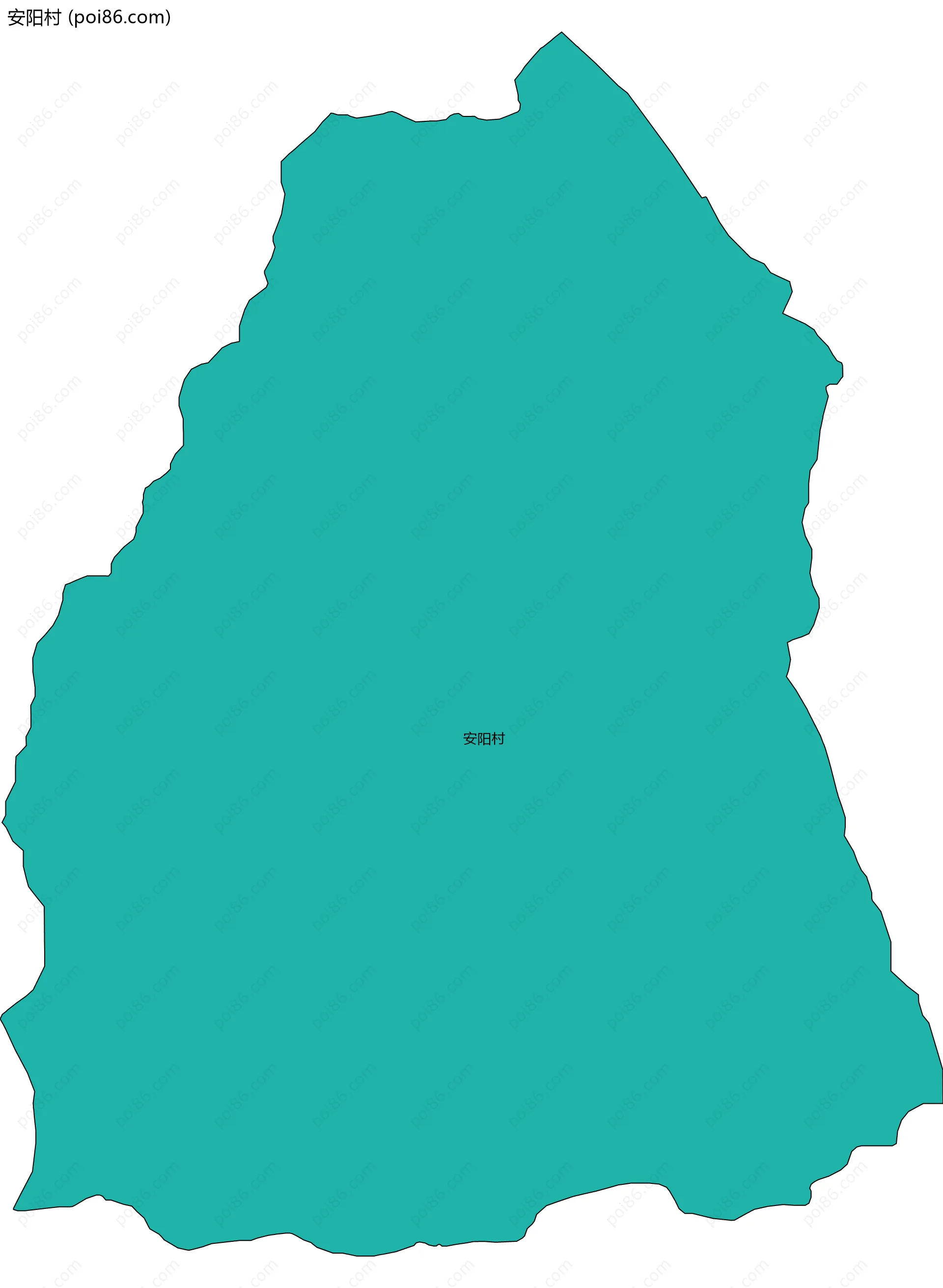 安阳村边界地图