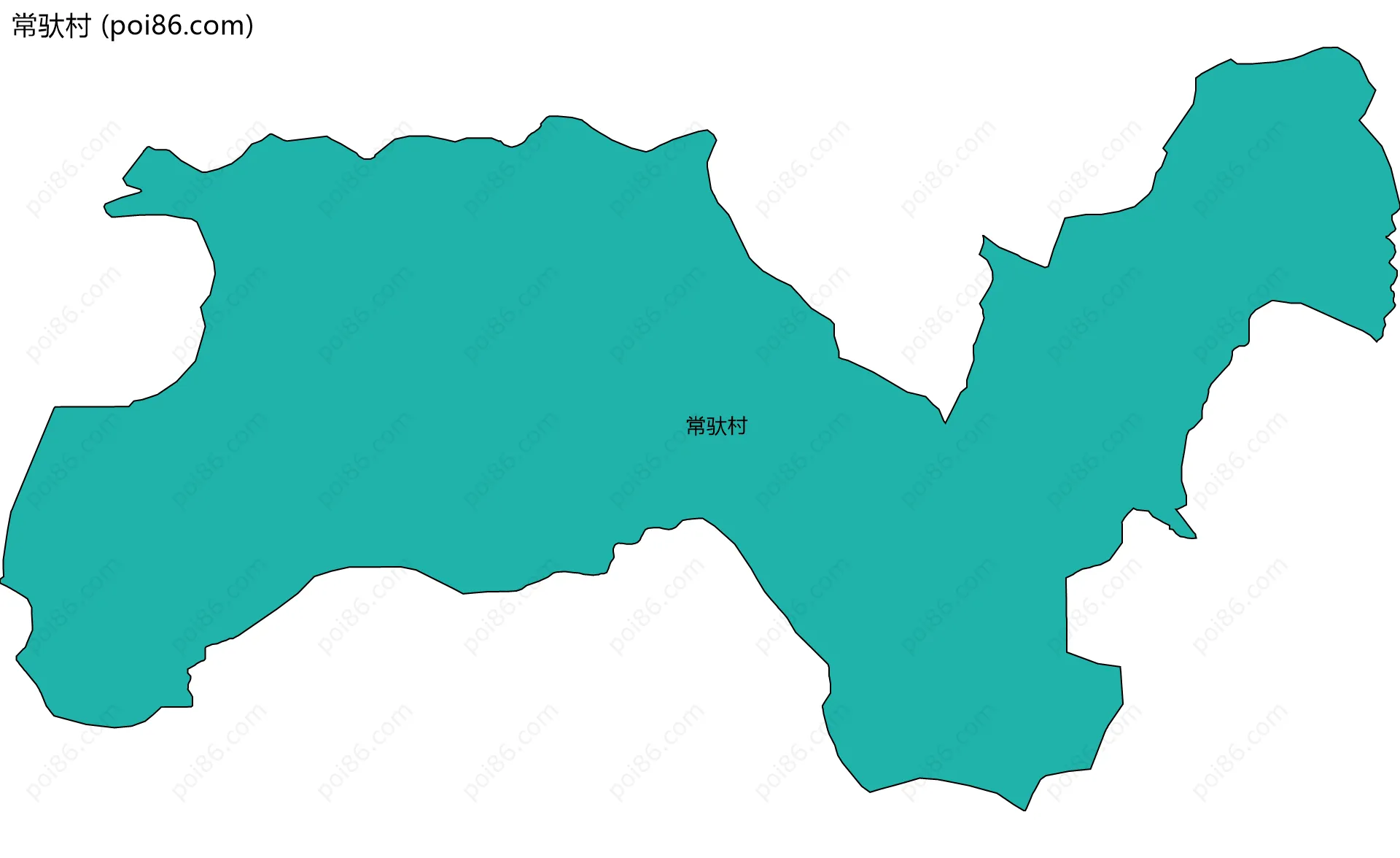 常驮村边界地图