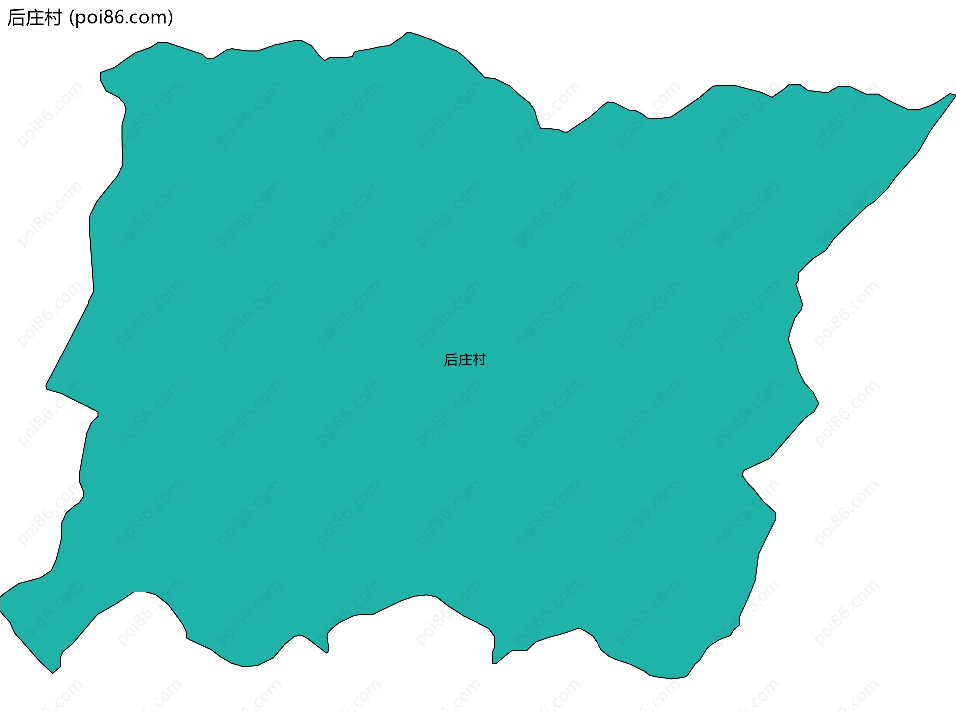 后庄村边界地图