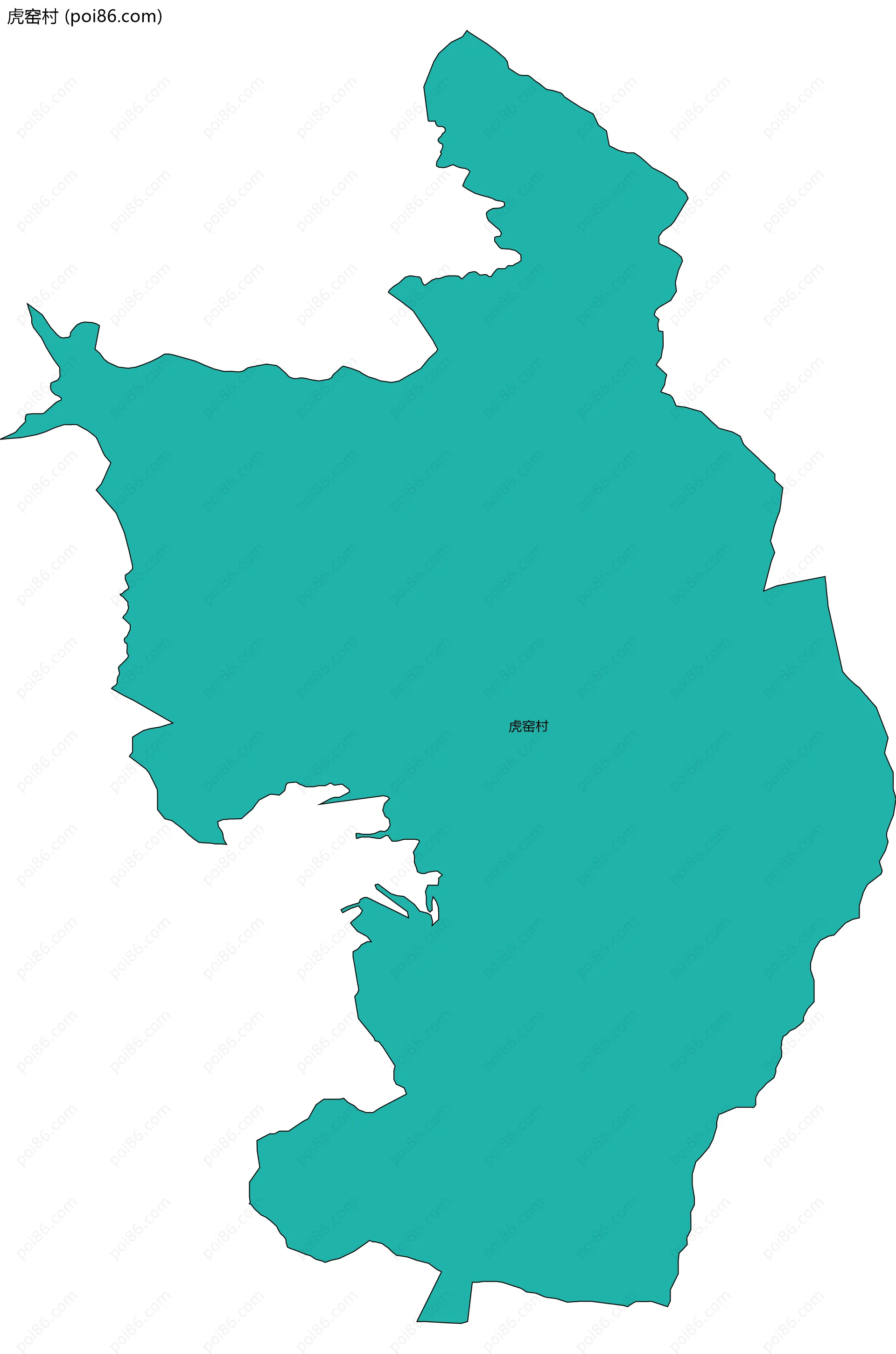 虎窑村边界地图