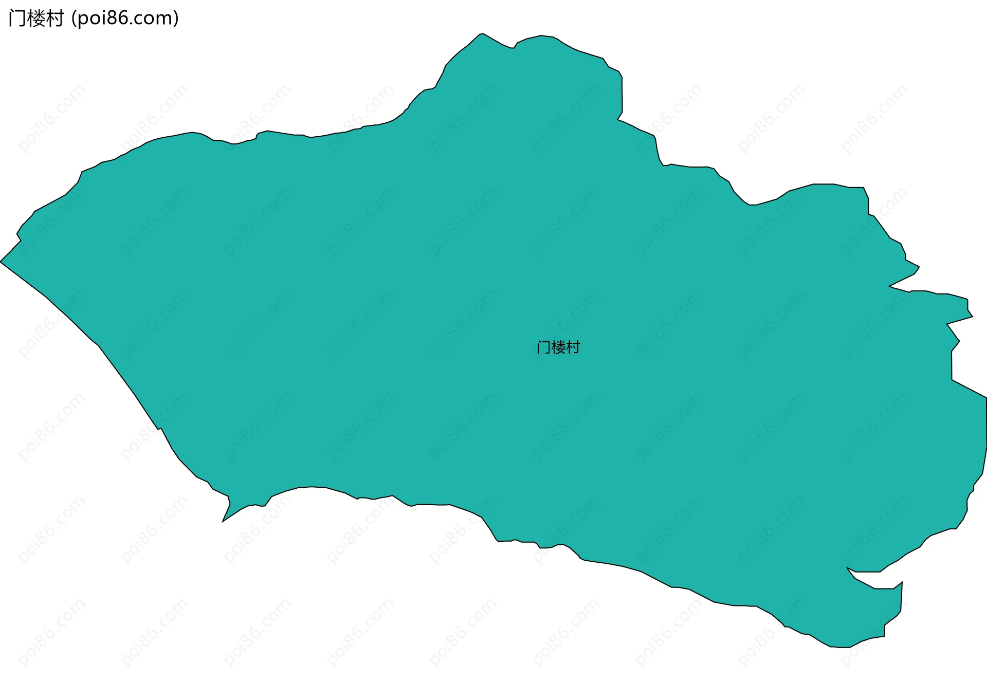 门楼村边界地图