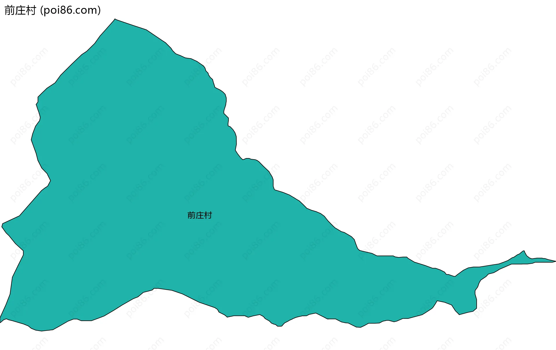 前庄村边界地图