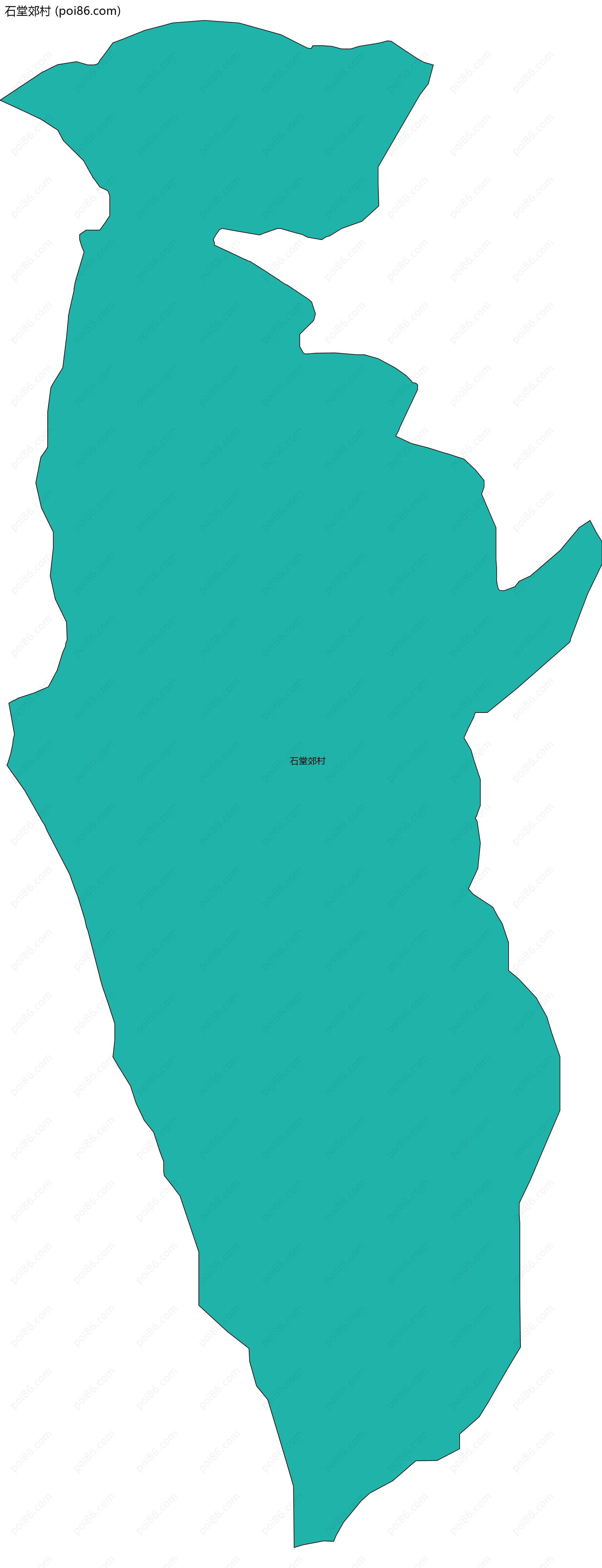 石堂郊村边界地图