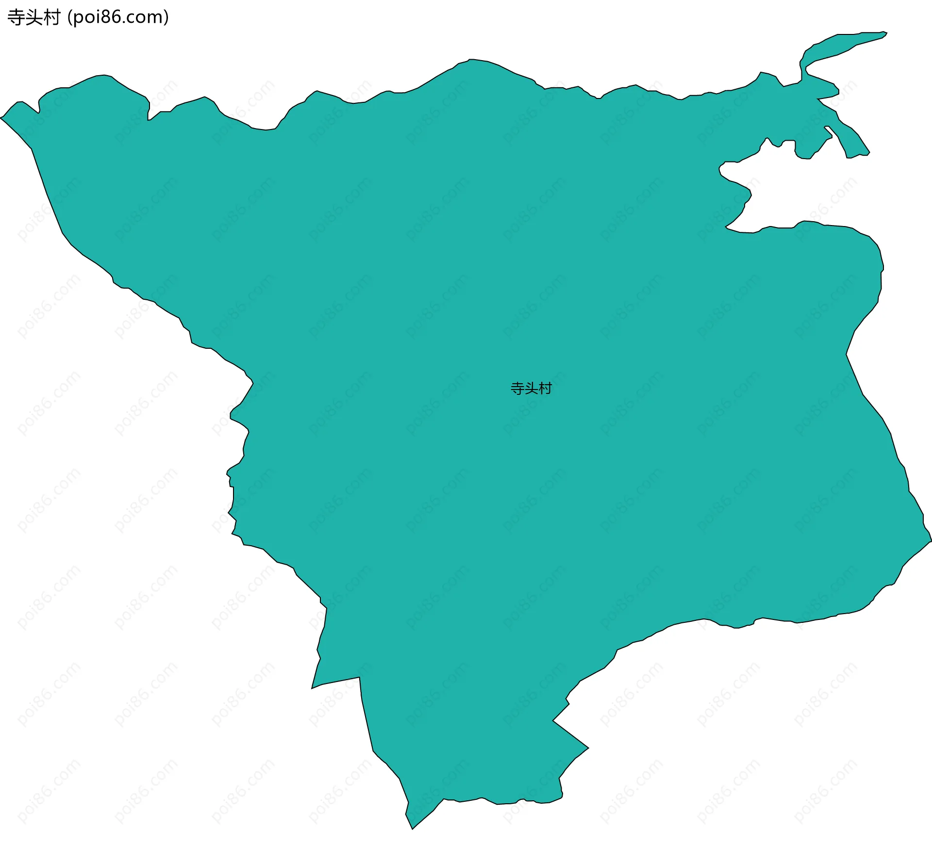 寺头村边界地图