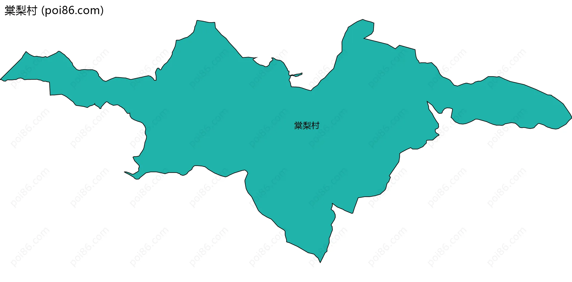 棠梨村边界地图