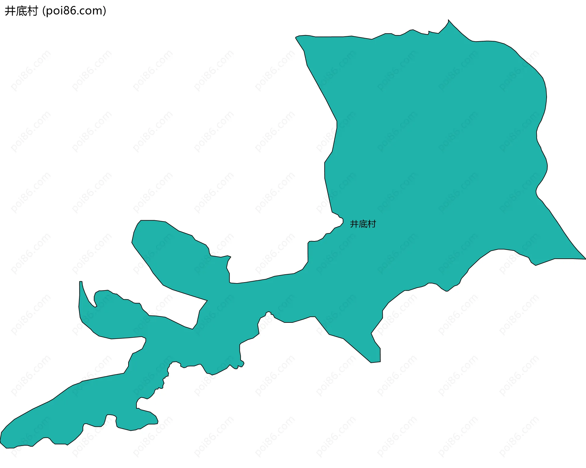 井底村边界地图