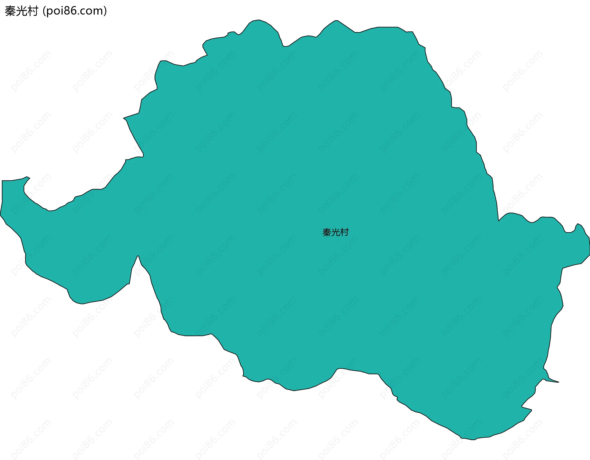 秦光村边界地图