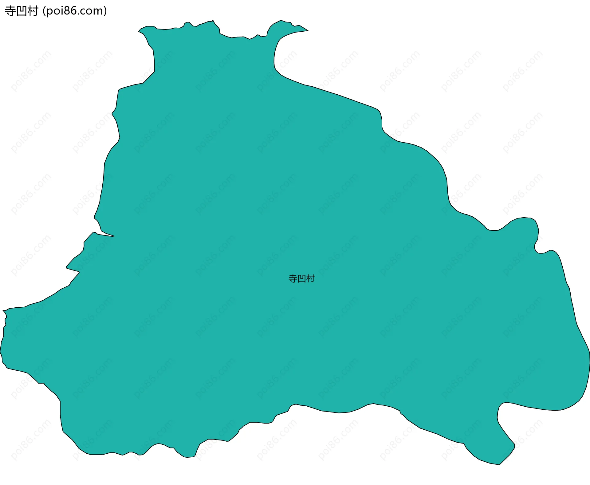 寺凹村边界地图