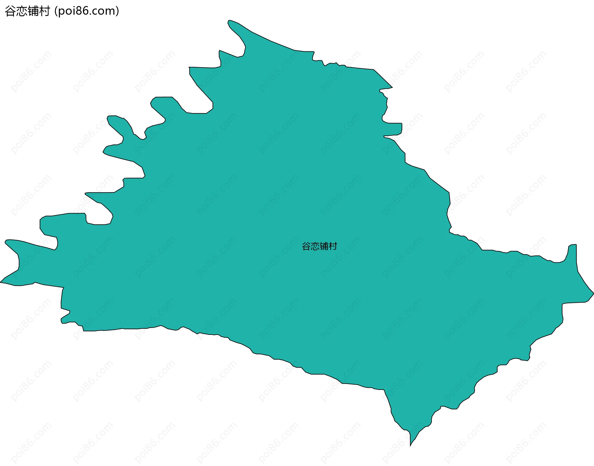谷恋铺村边界地图