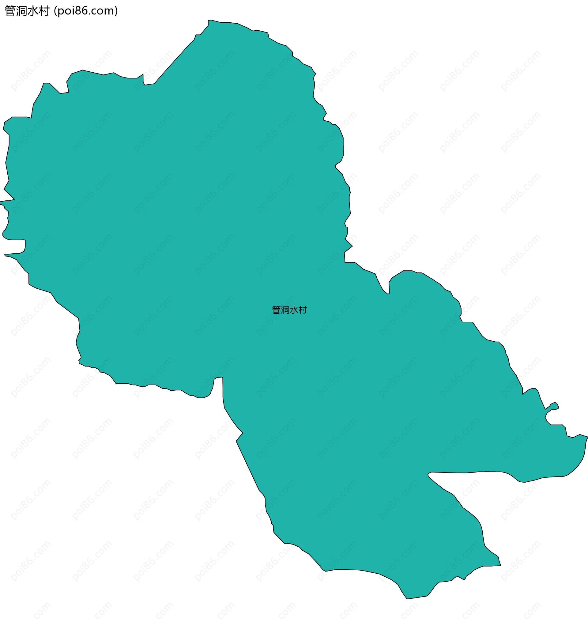 管洞水村边界地图