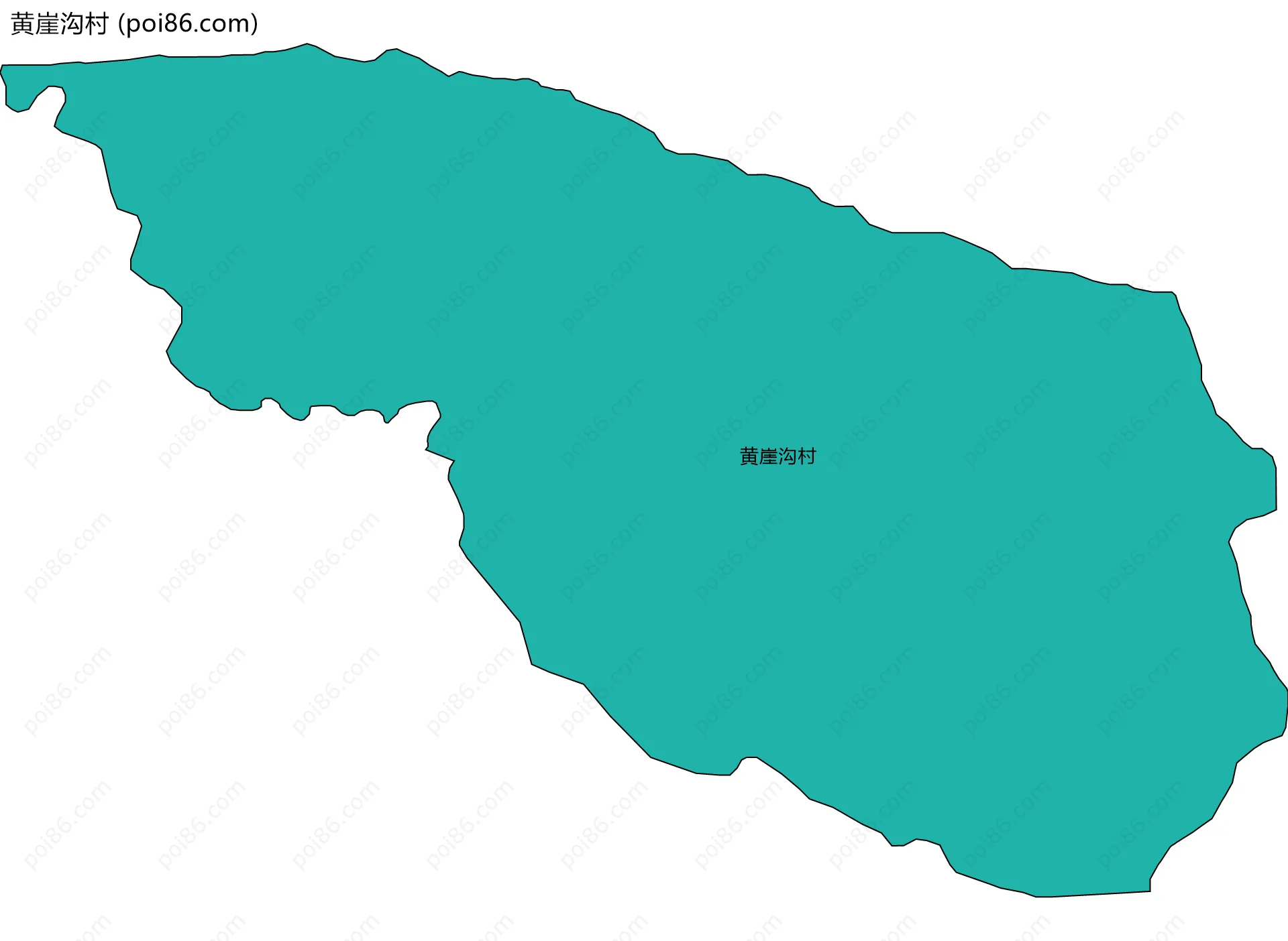 黄崖沟村边界地图