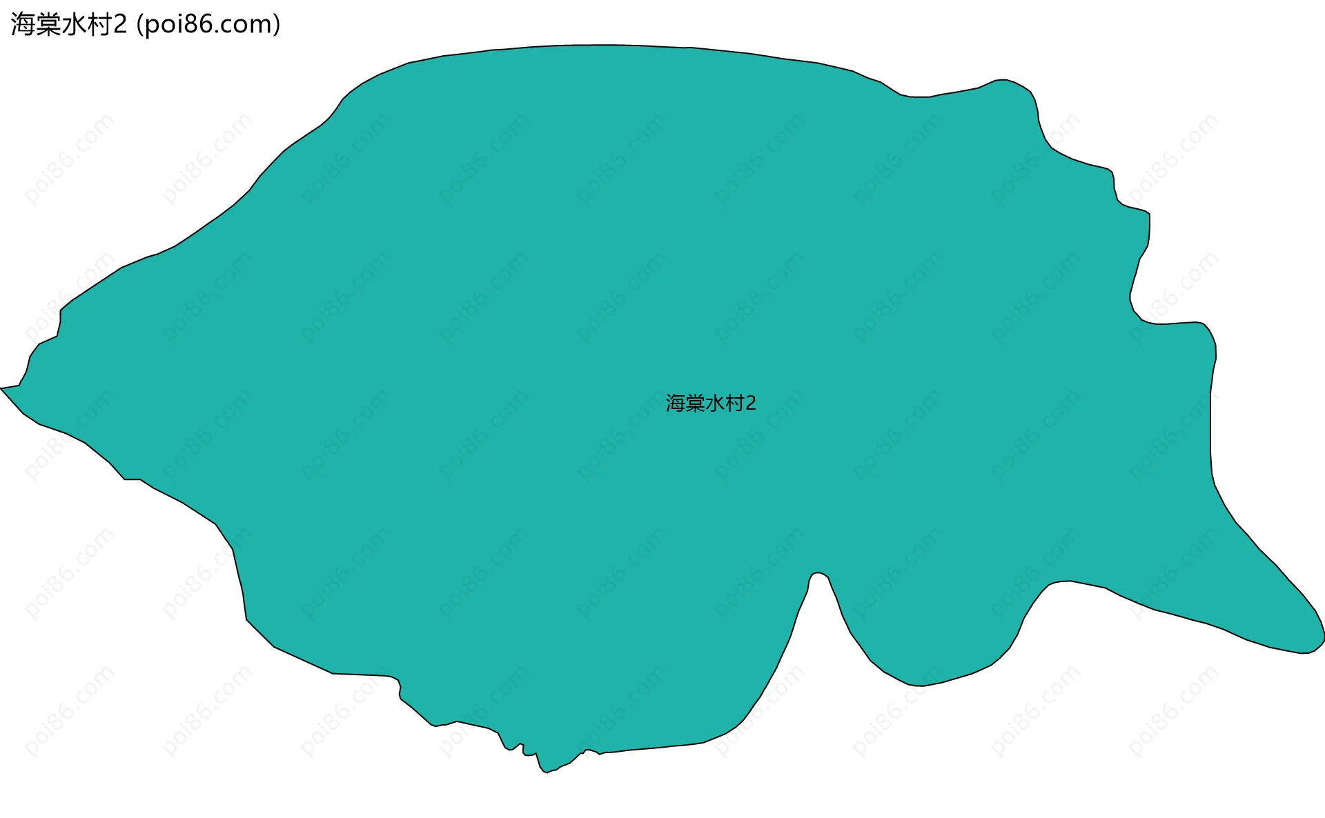 海棠水村2边界地图