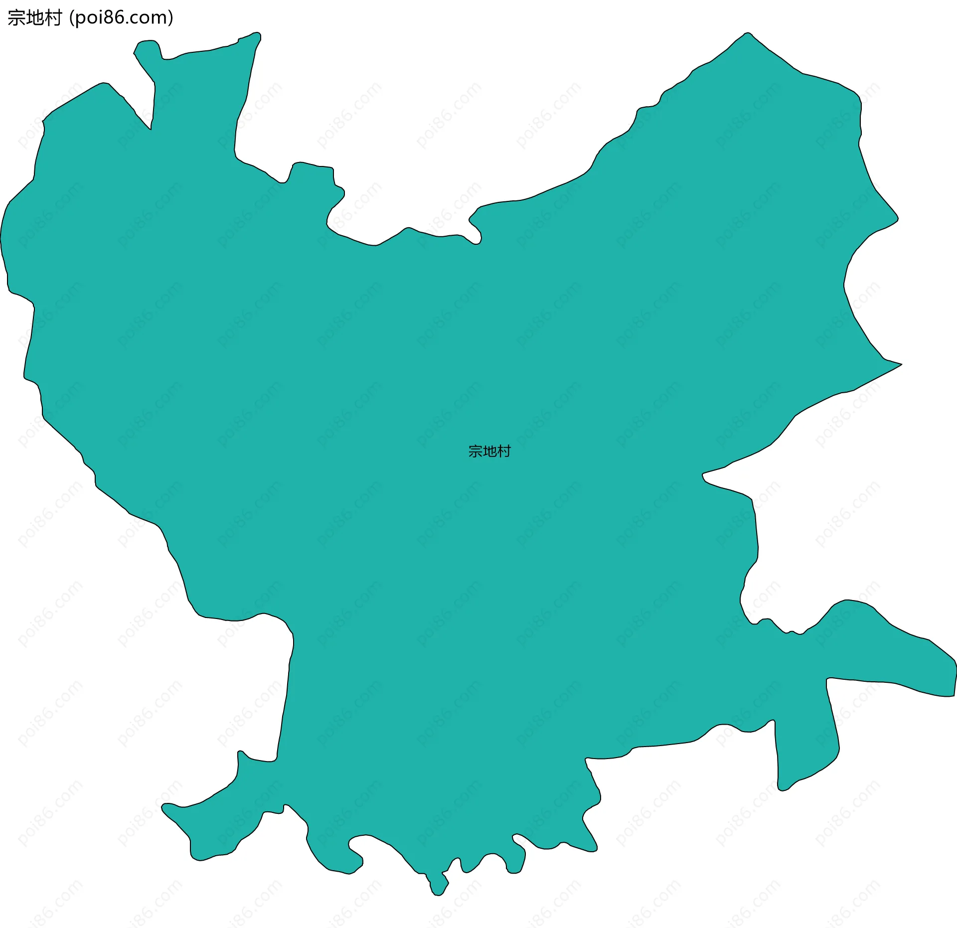 宗地村边界地图