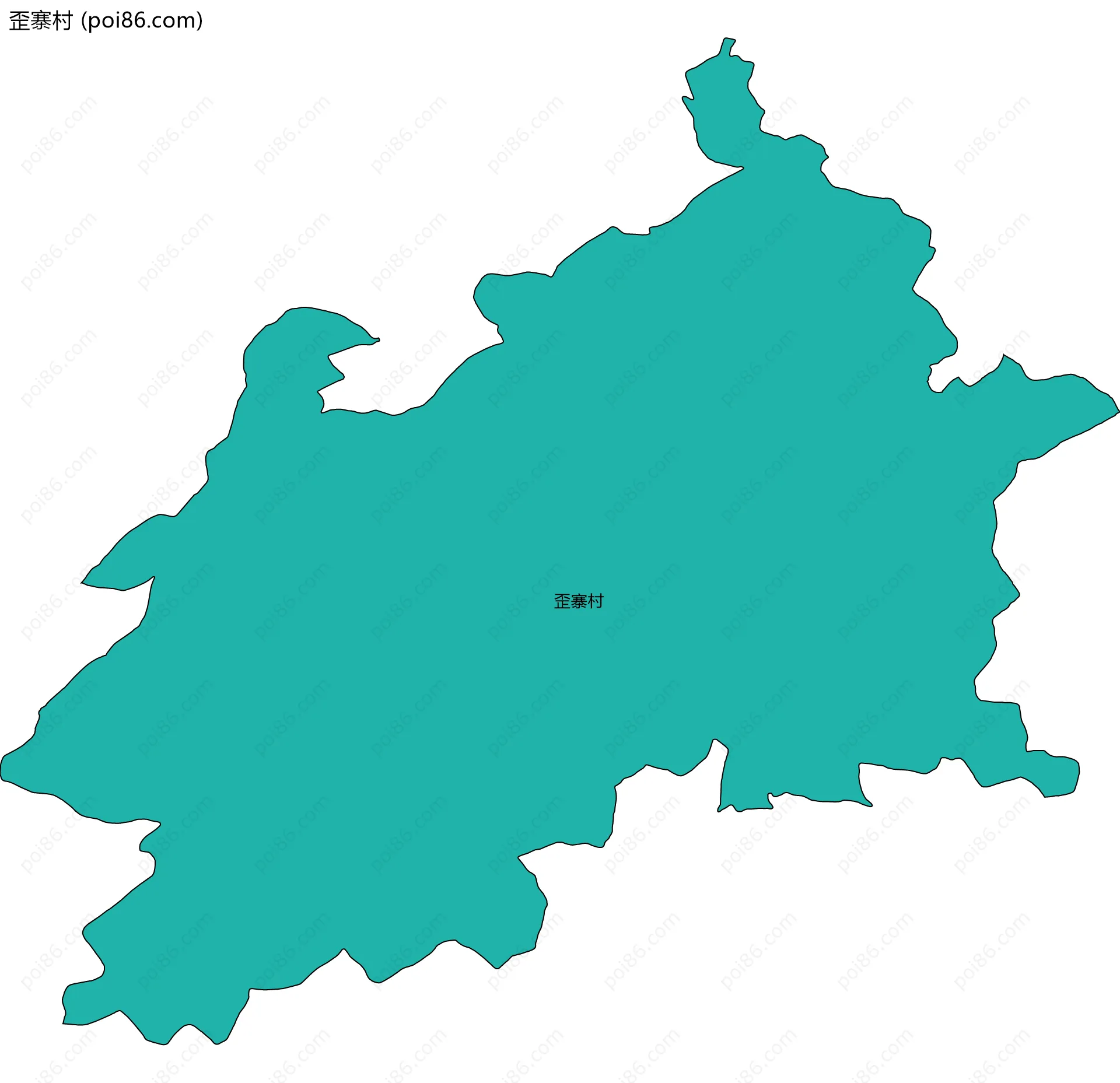 歪寨村边界地图