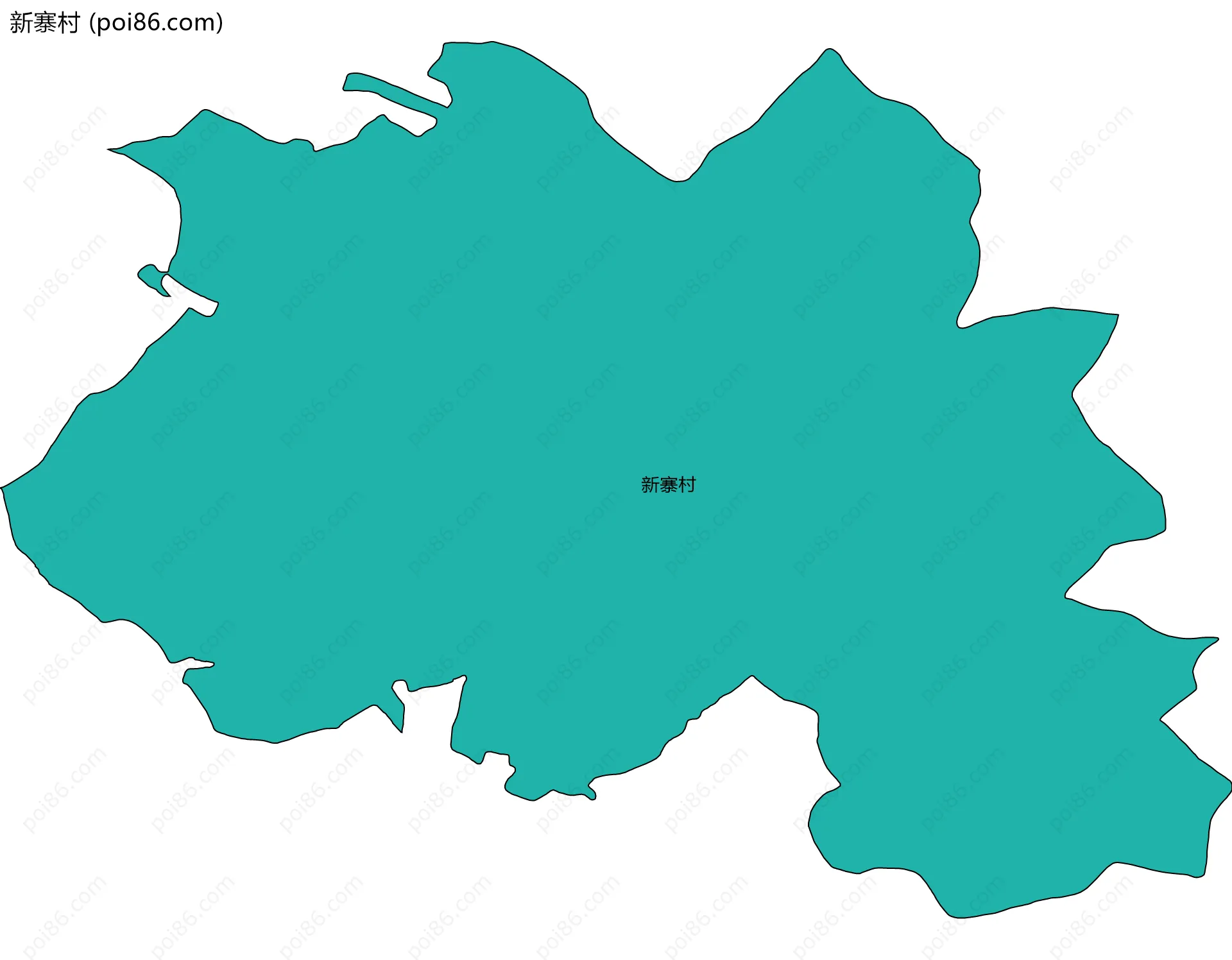 新寨村边界地图