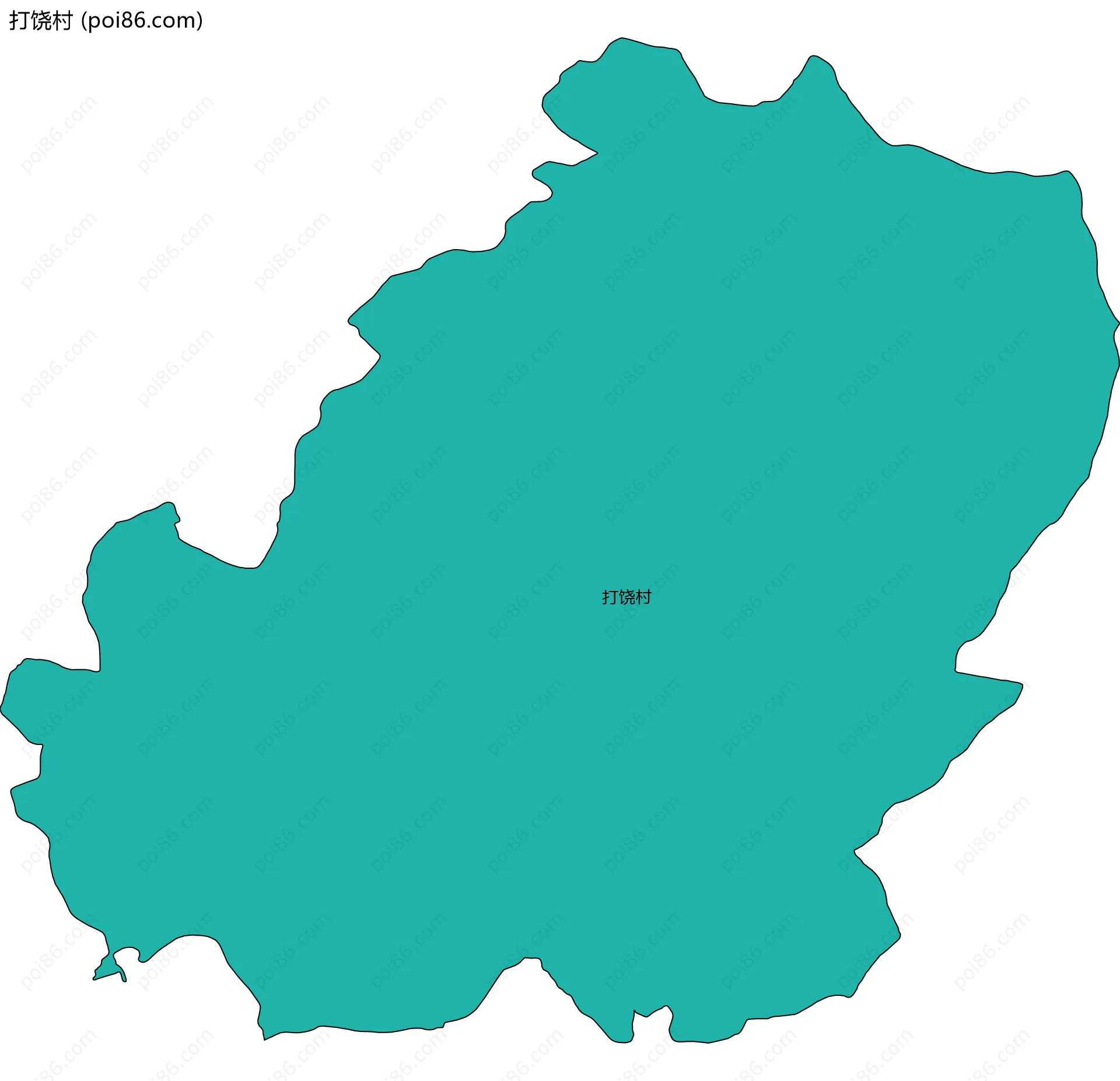 打饶村边界地图