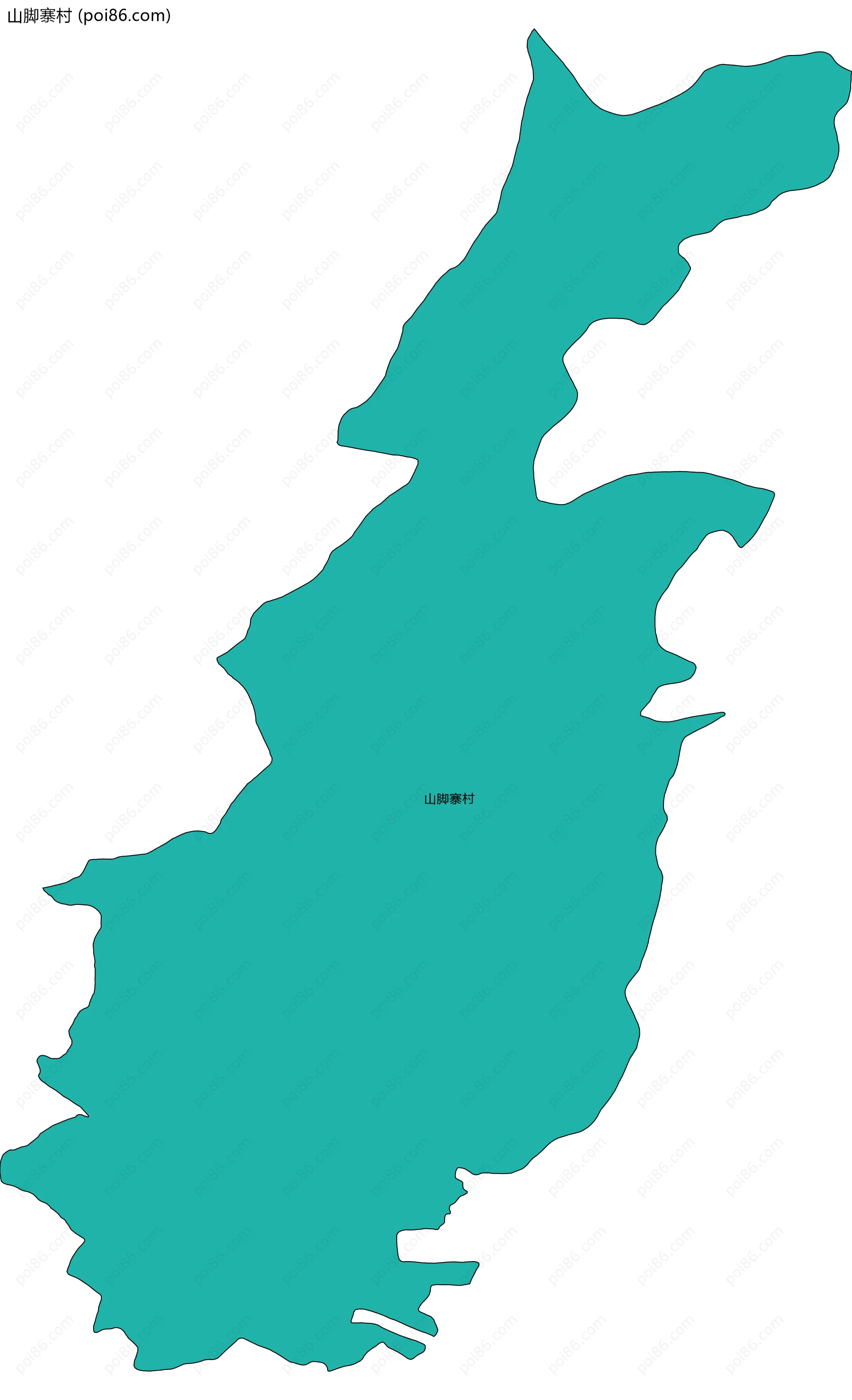 山脚寨村边界地图