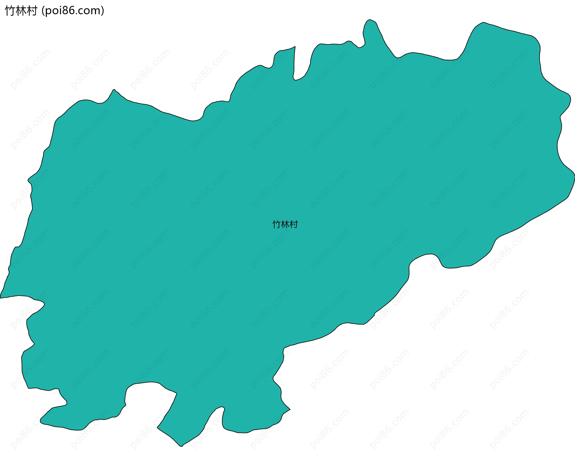 竹林村边界地图