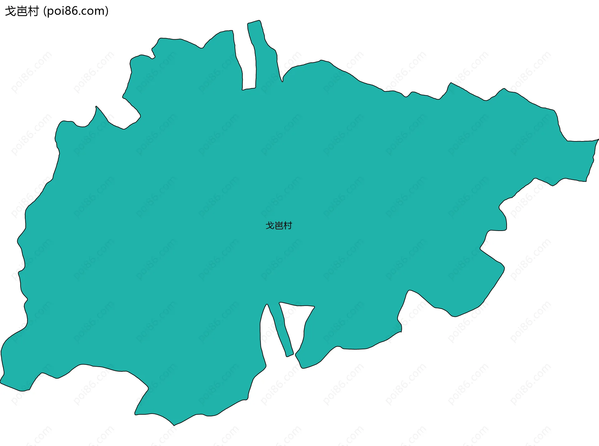 戈岜村边界地图