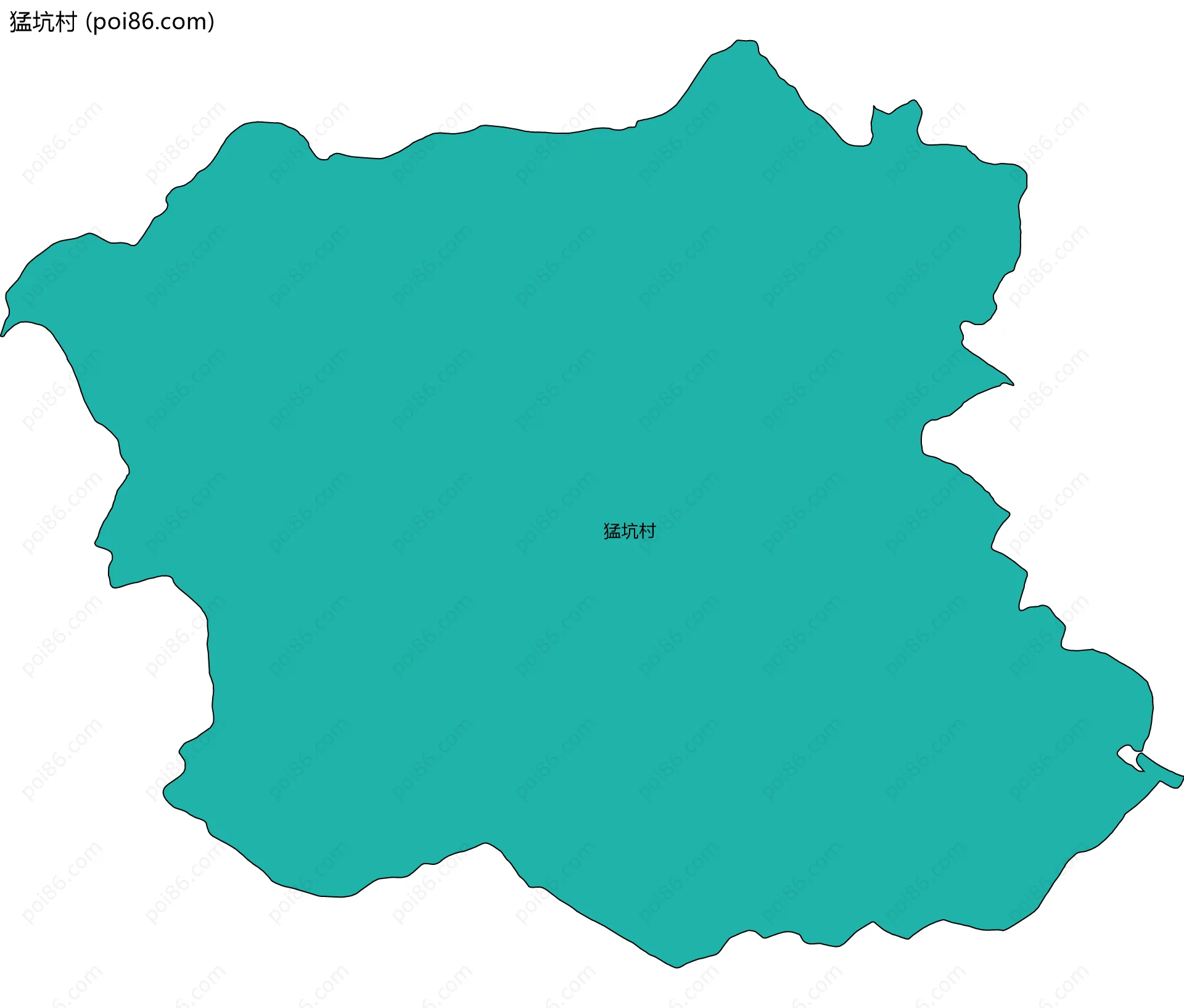 猛坑村边界地图