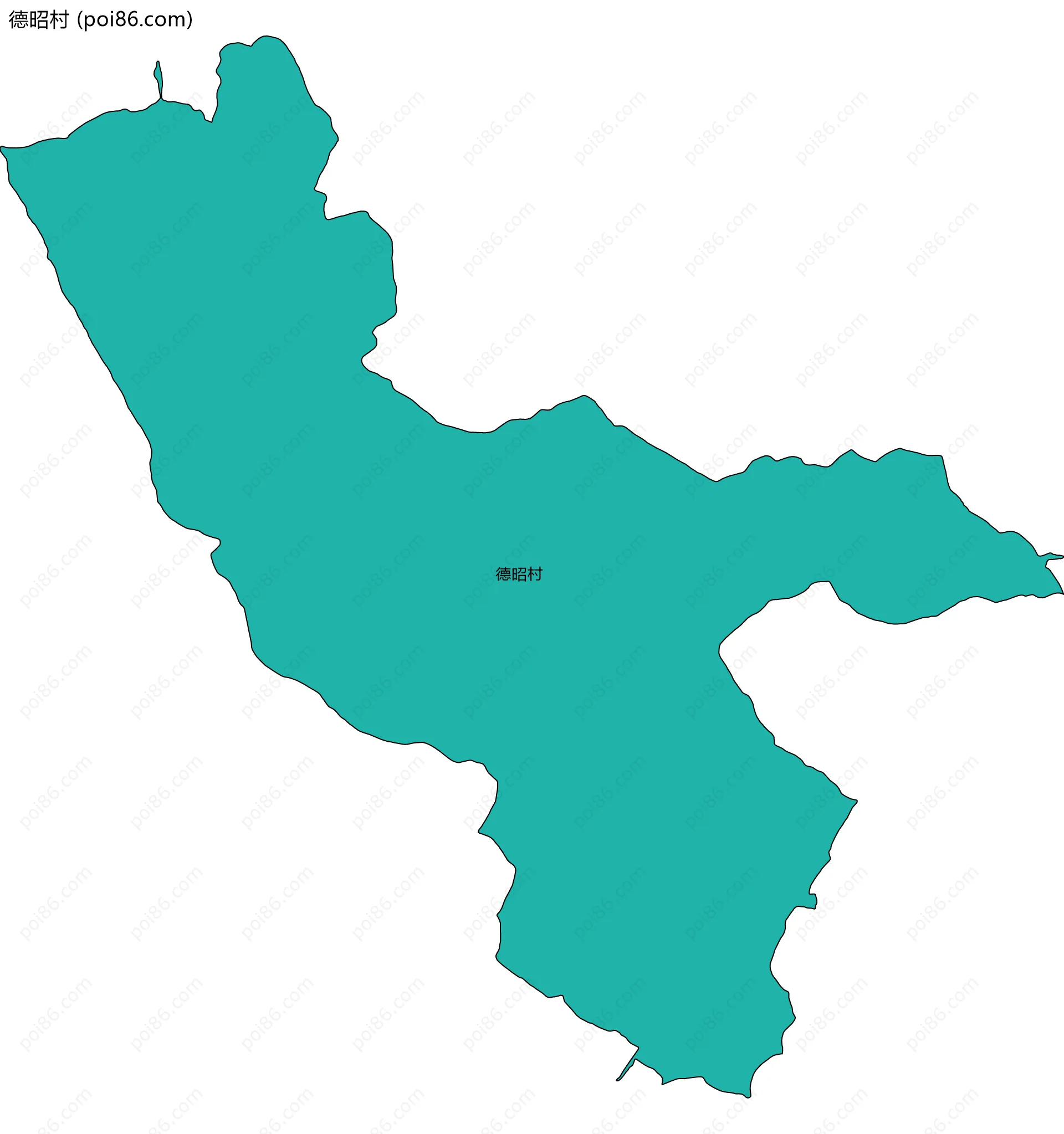 德昭村边界地图