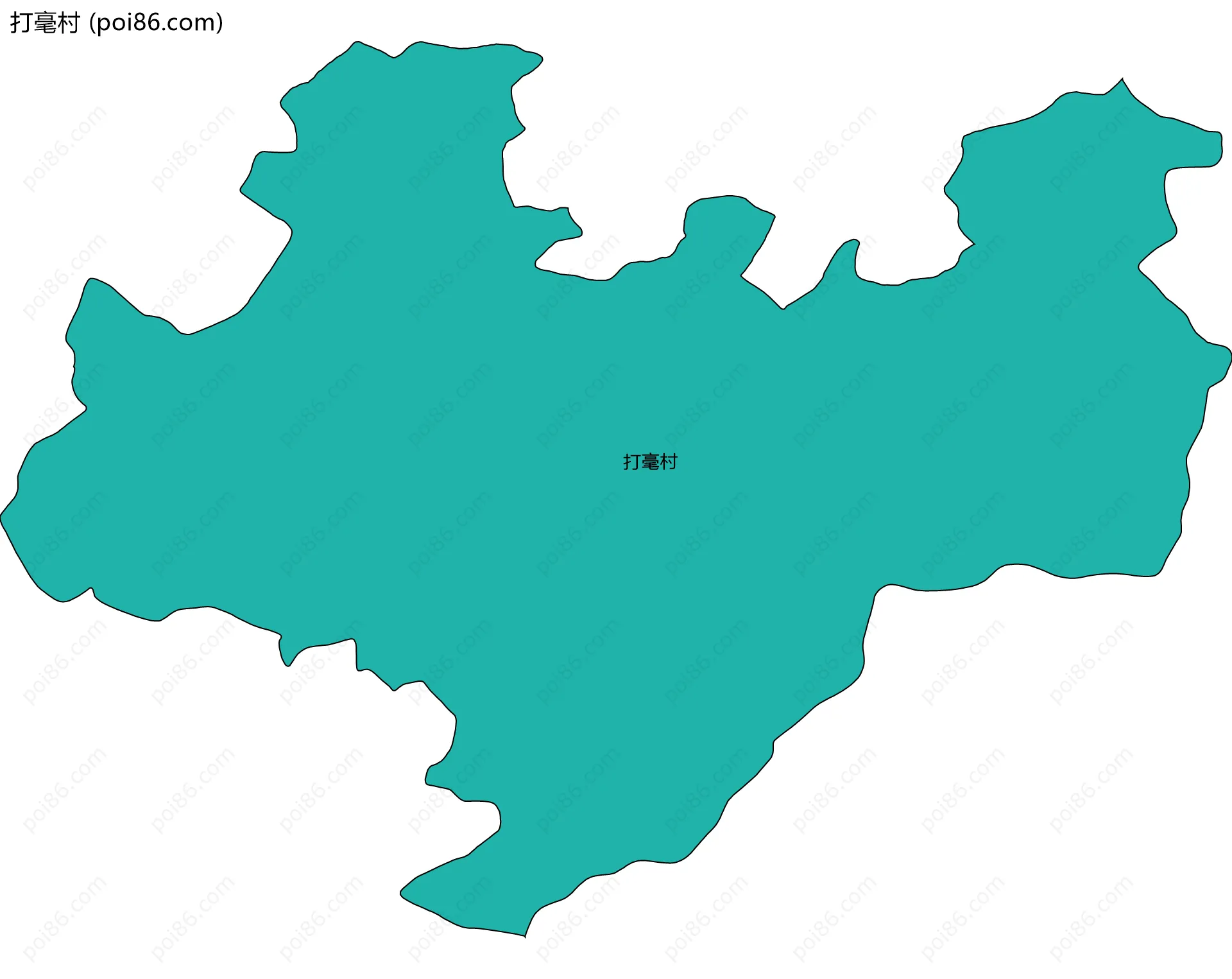 打毫村边界地图