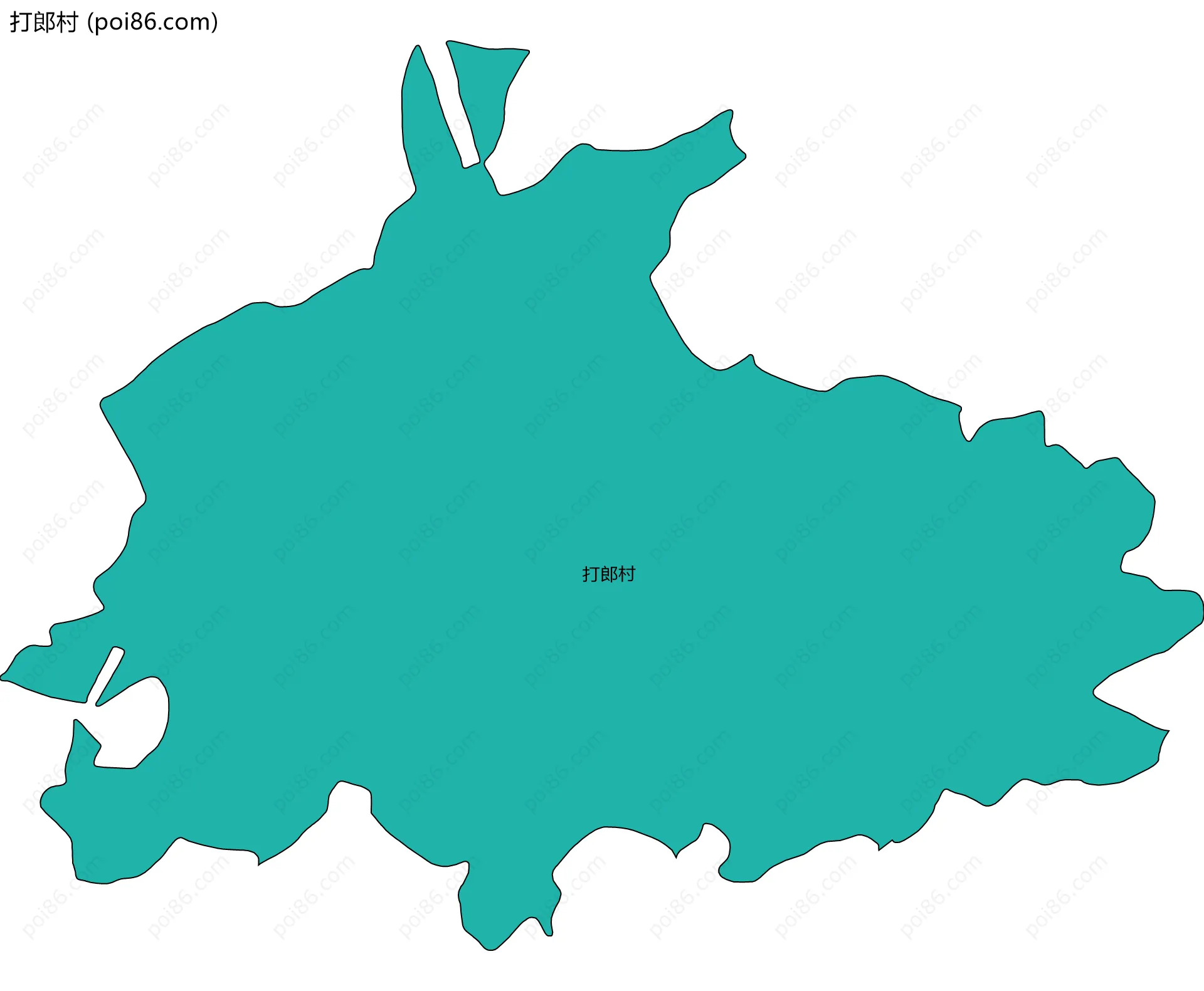 打郎村边界地图