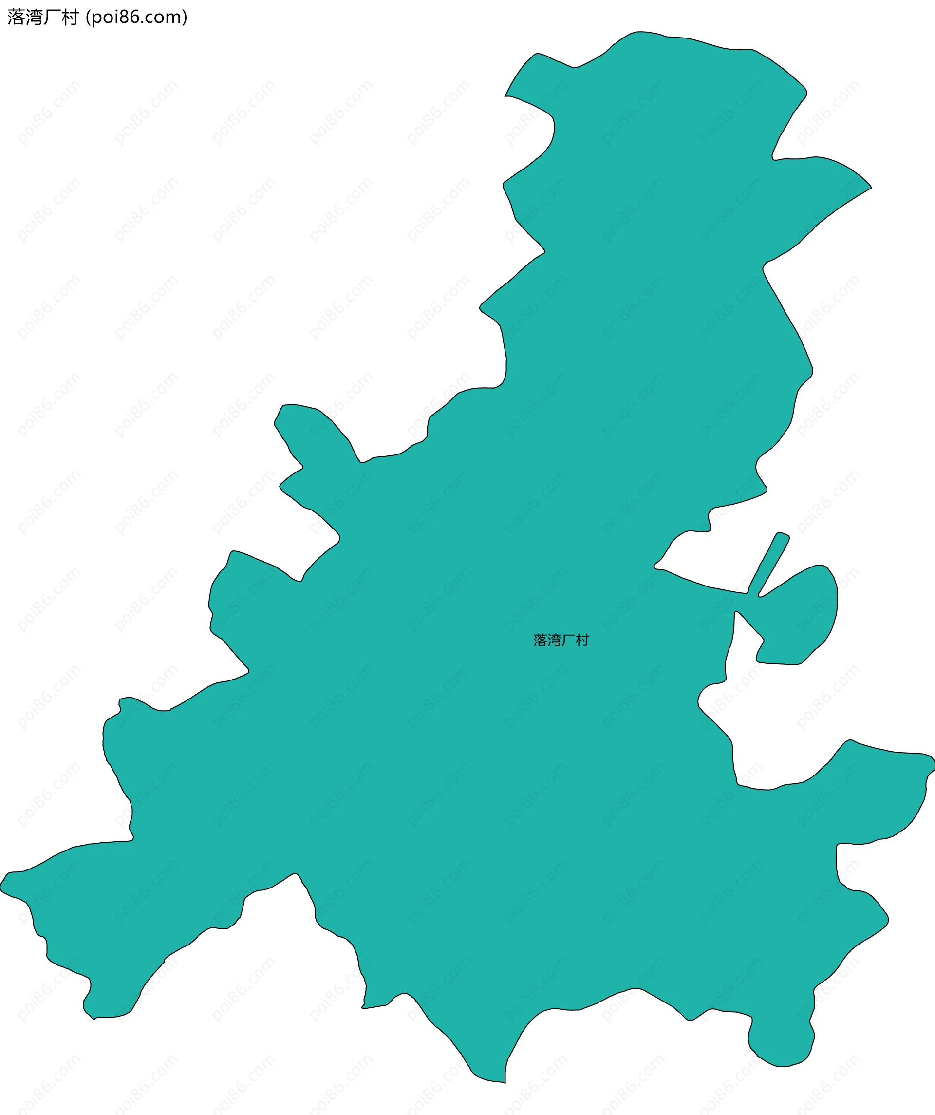 落湾厂村边界地图