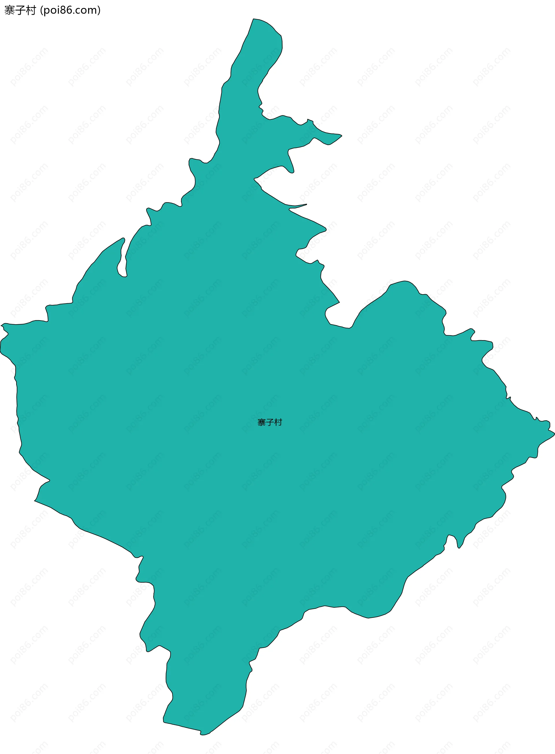 寨子村边界地图