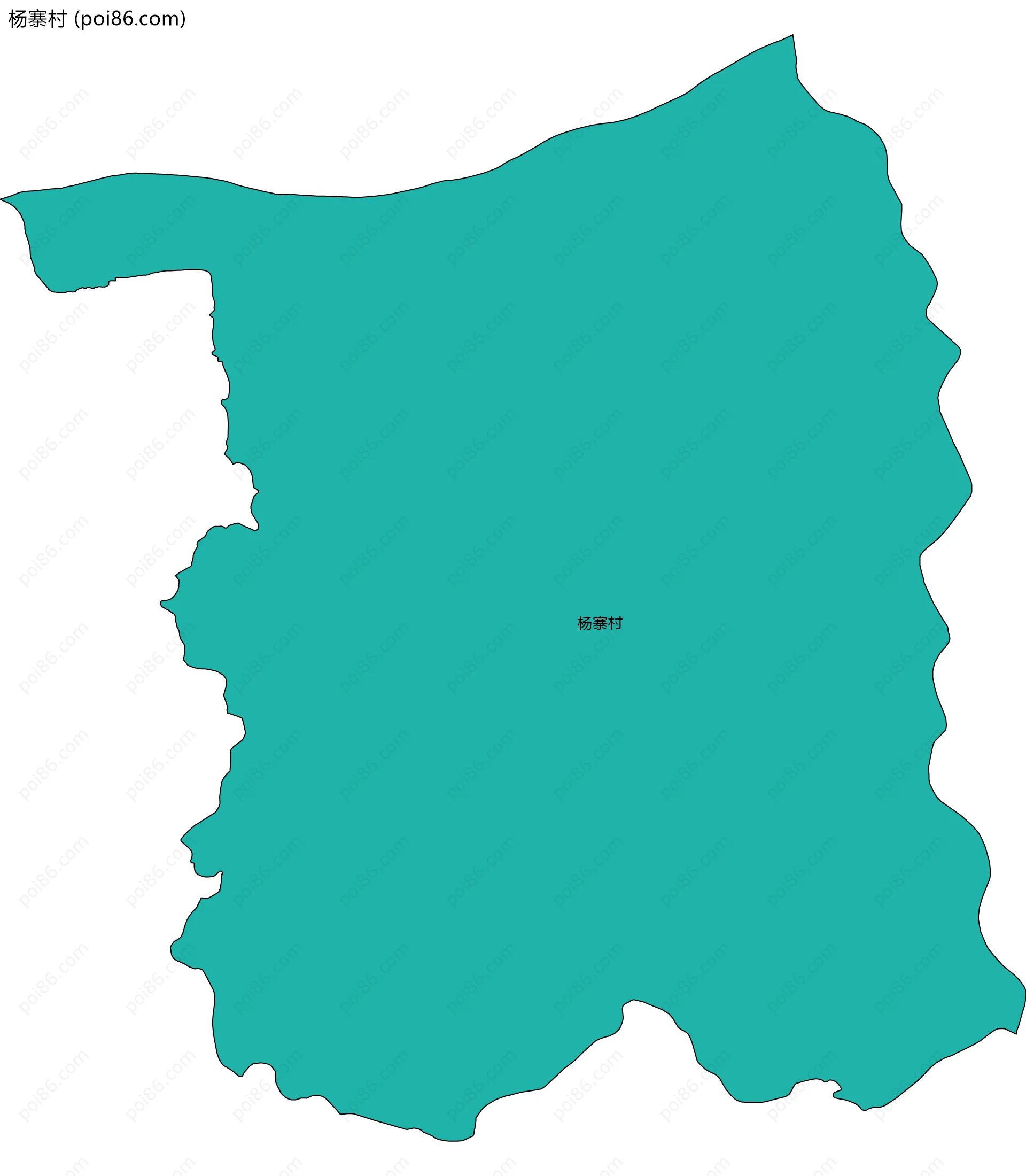 杨寨村边界地图