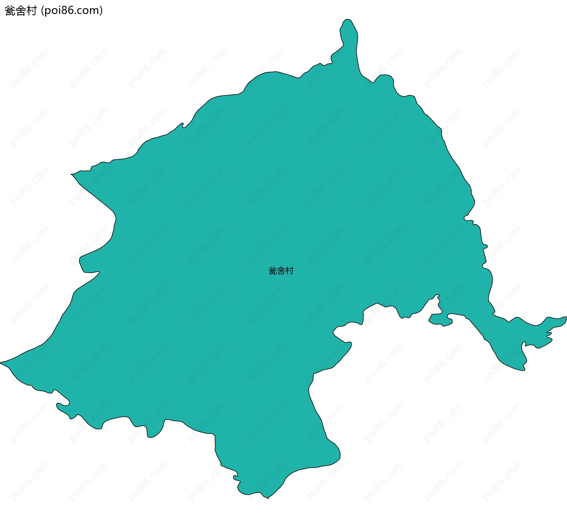 瓮舍村边界地图