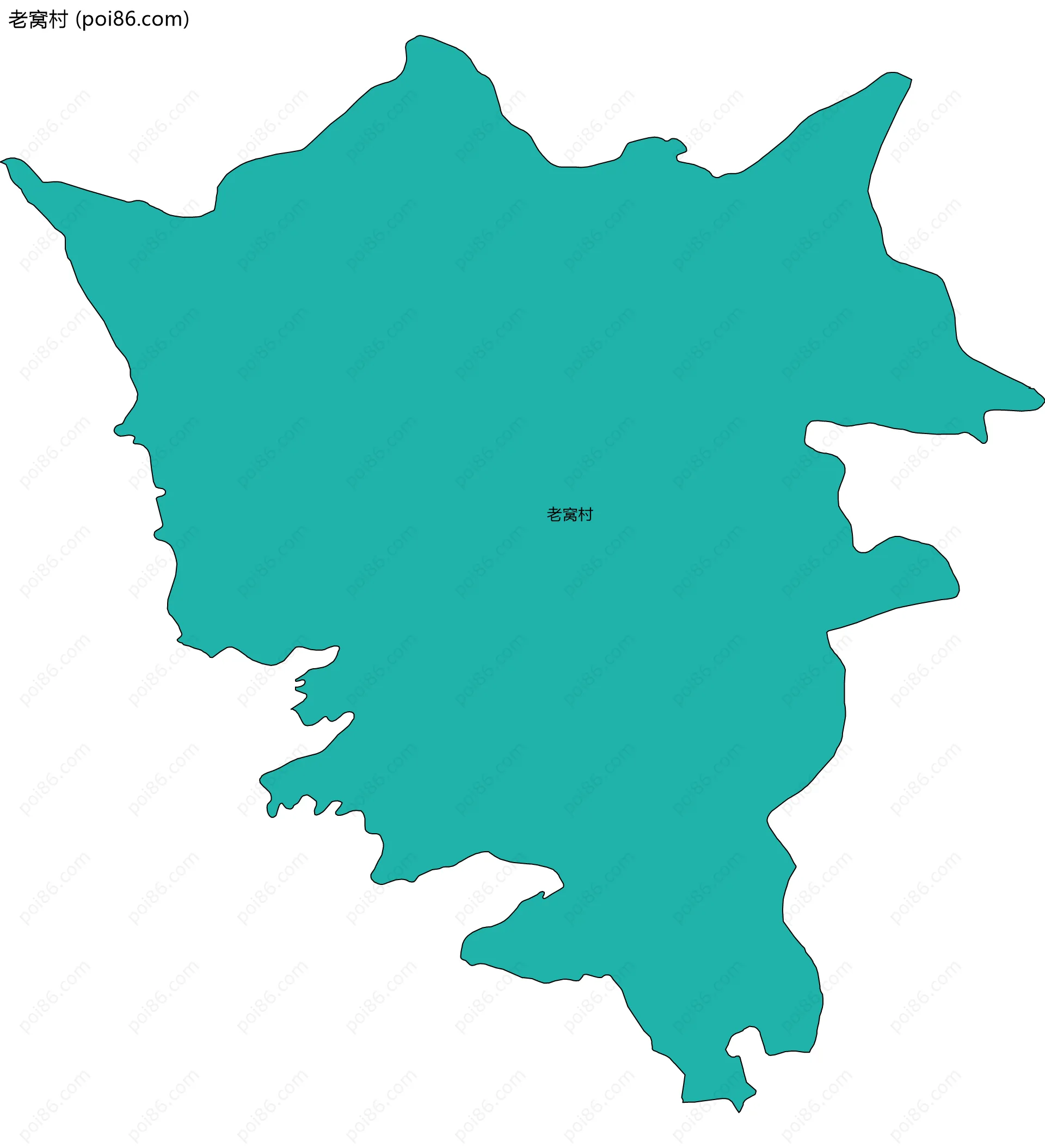 老窝村边界地图