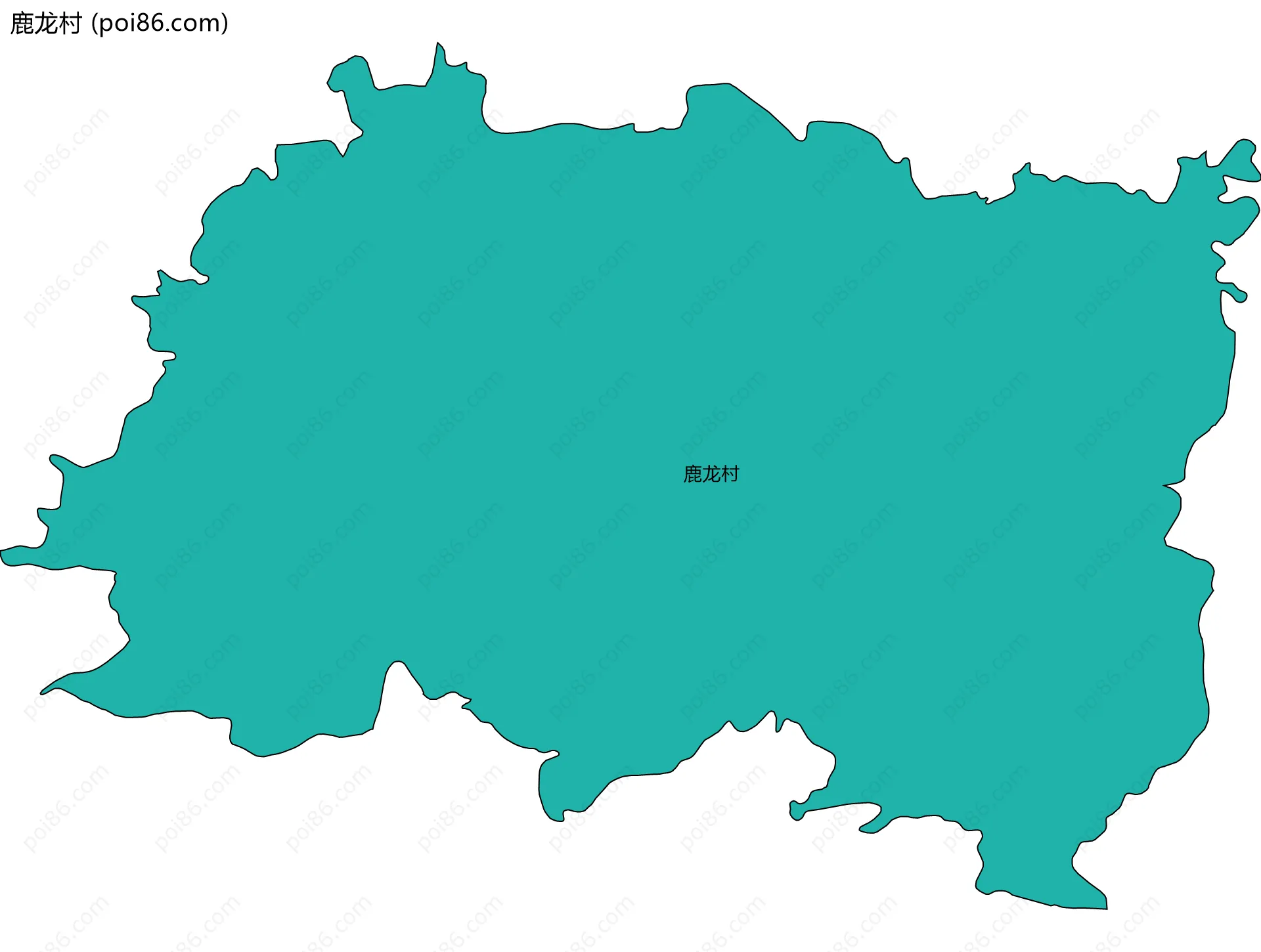 鹿龙村边界地图
