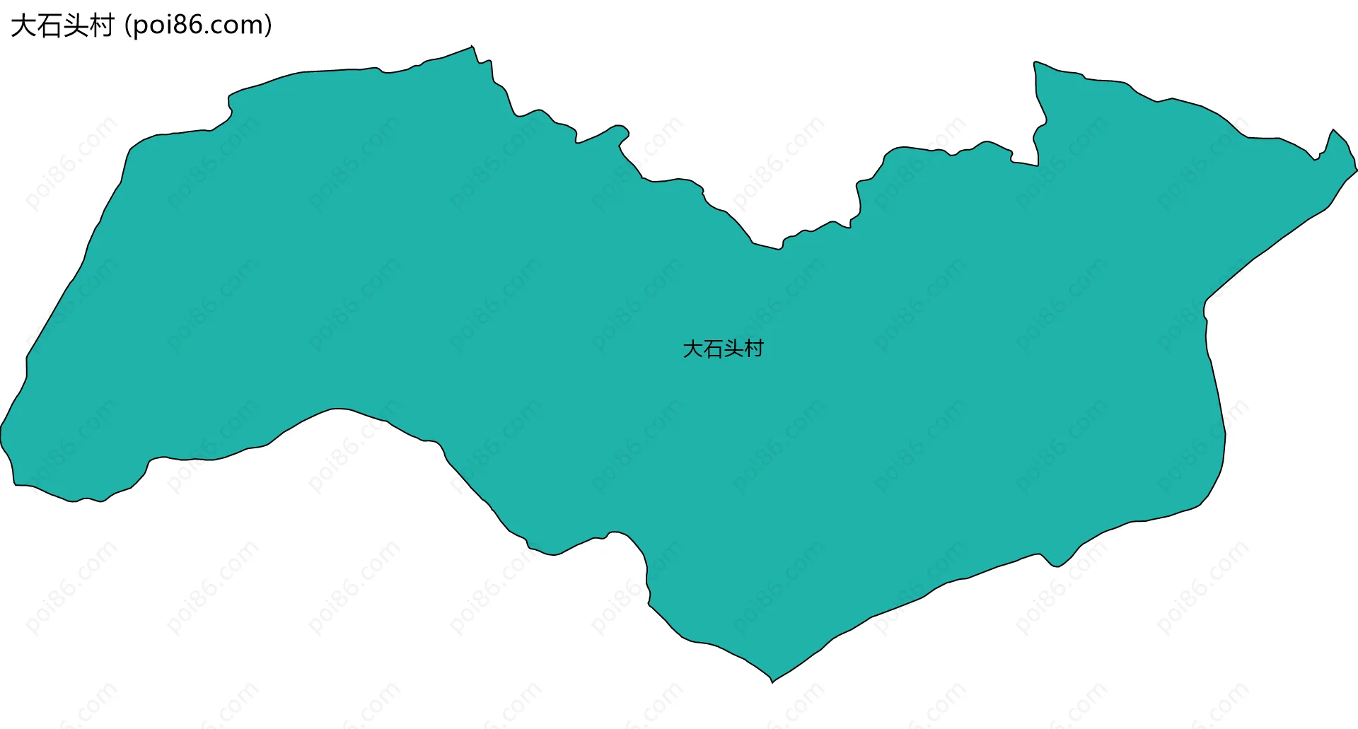 大石头村边界地图