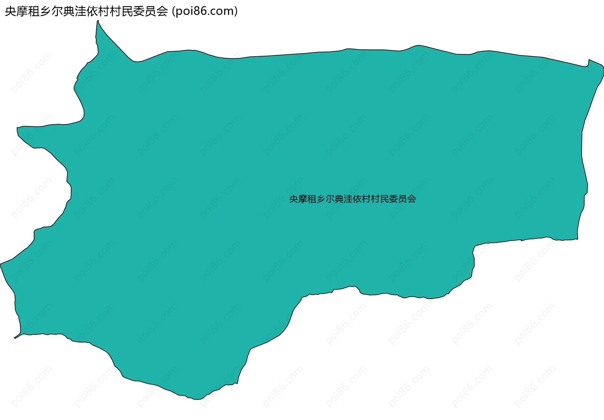 央摩租乡尔典洼依村村民委员会边界地图