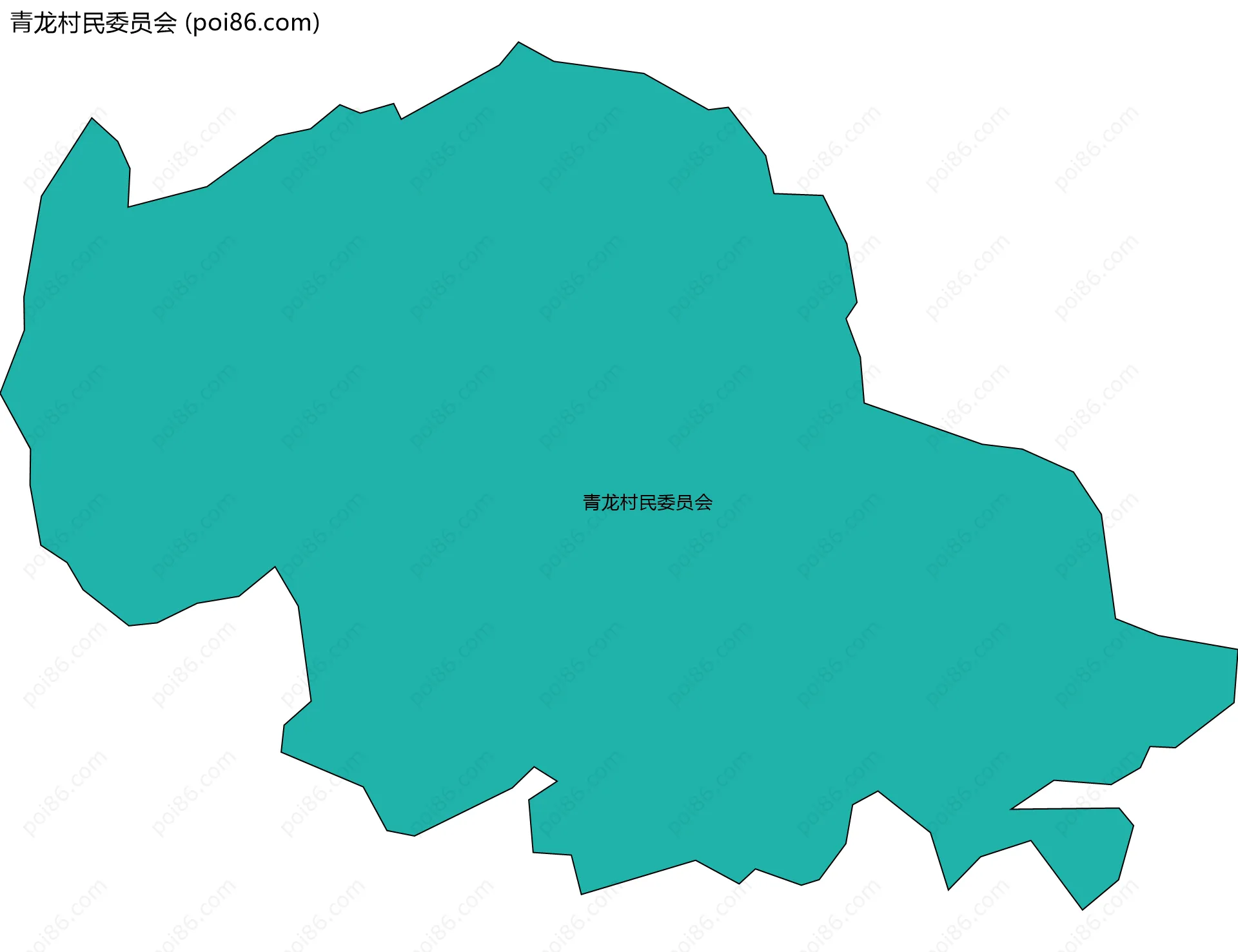 青龙村民委员会边界地图