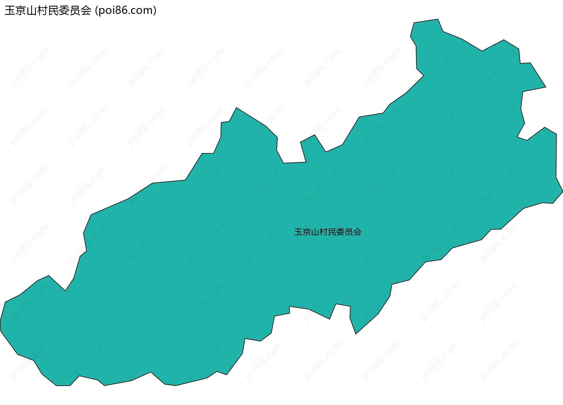 玉京山村民委员会边界地图