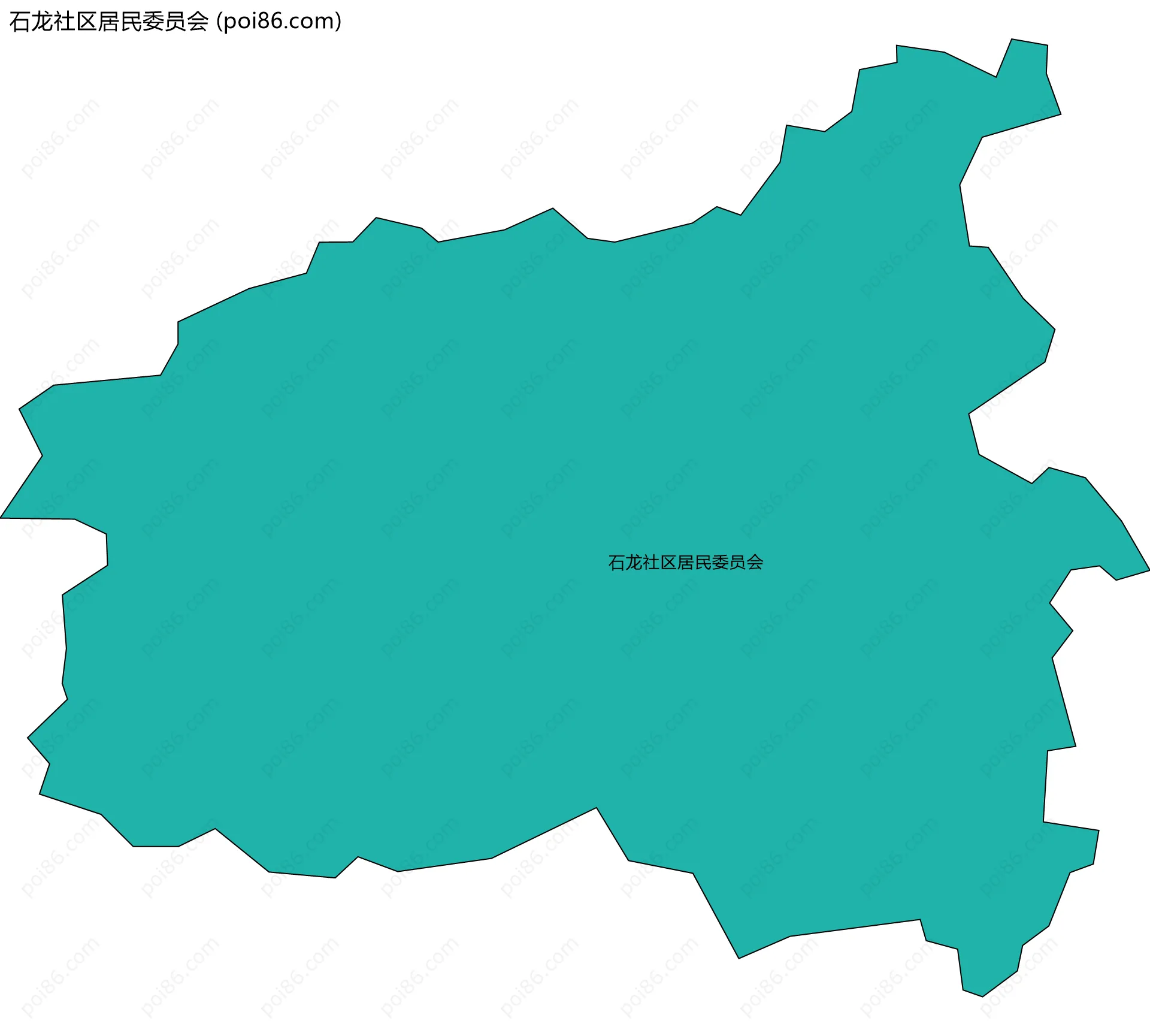石龙社区居民委员会边界地图