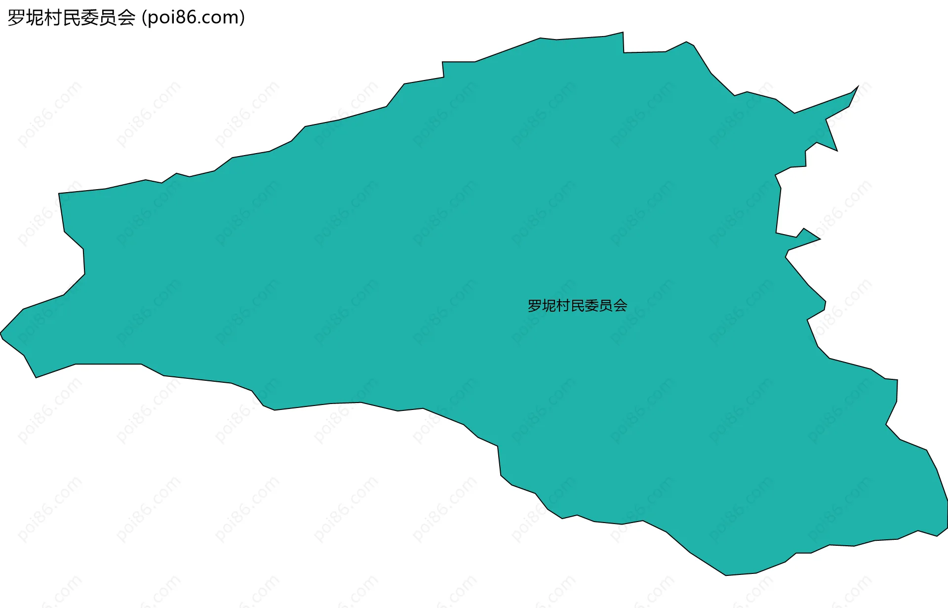 罗坭村民委员会边界地图