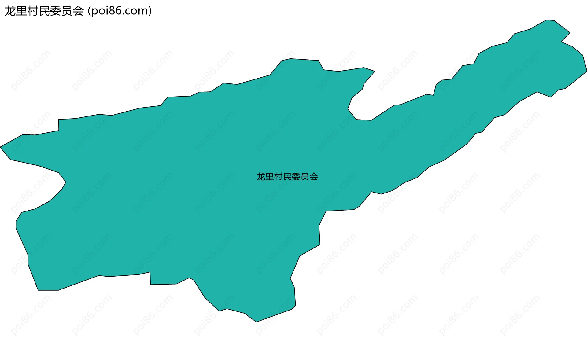 龙里村民委员会边界地图