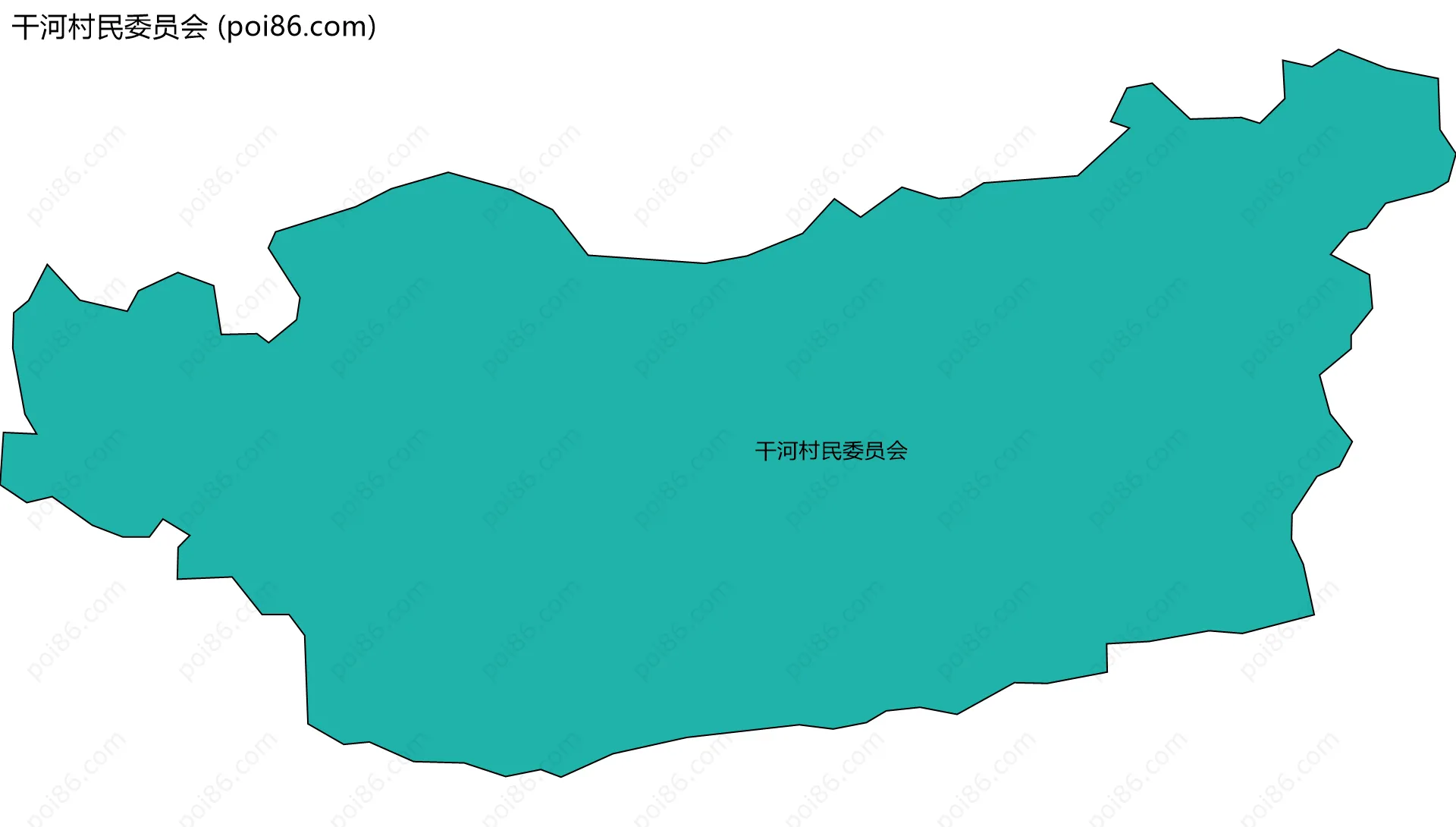 干河村民委员会边界地图